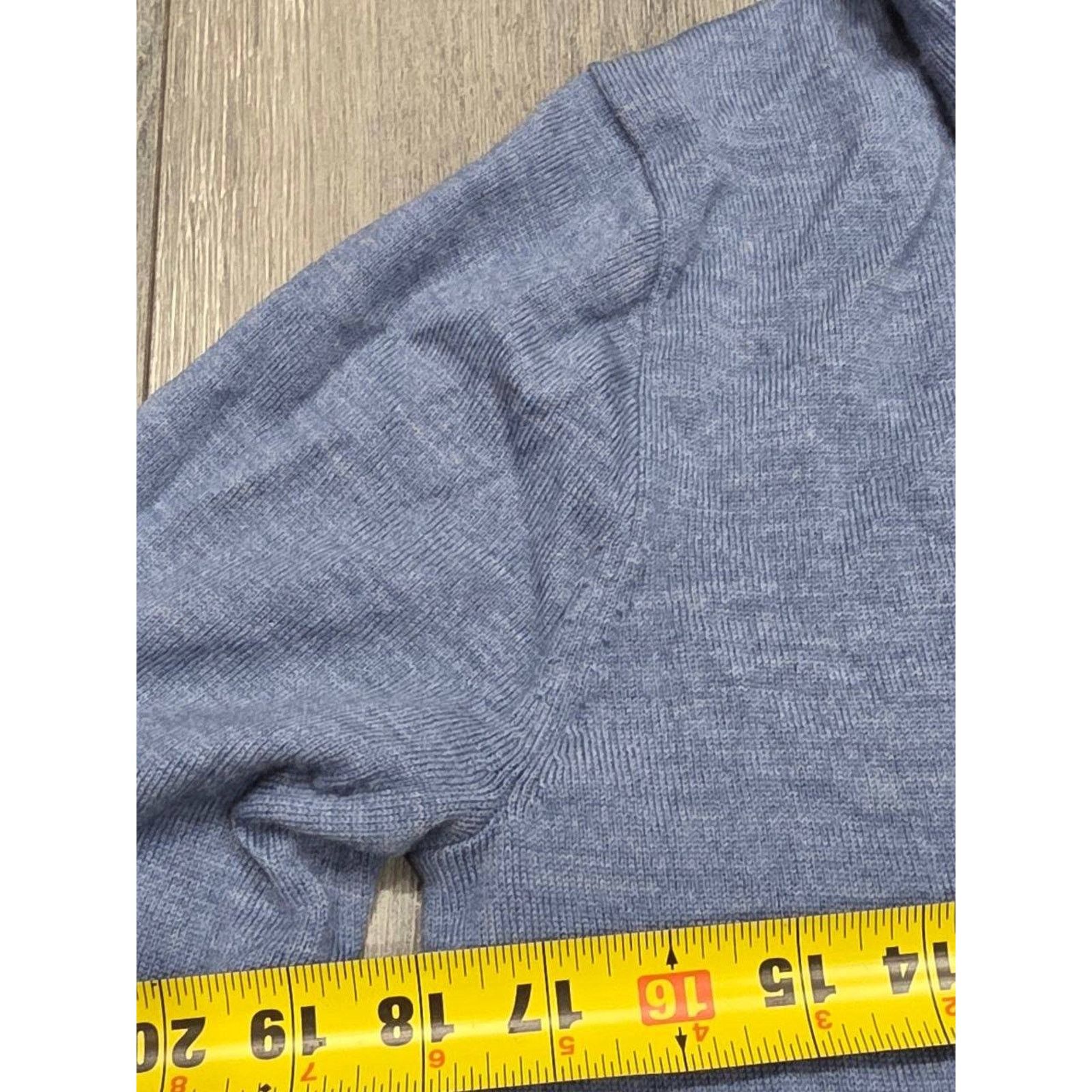 J.Crew J.Crew Blue 1/4 Zip Merino Neck Pullover Small A003327 Size S / US 4 / IT 40 - 4 Thumbnail