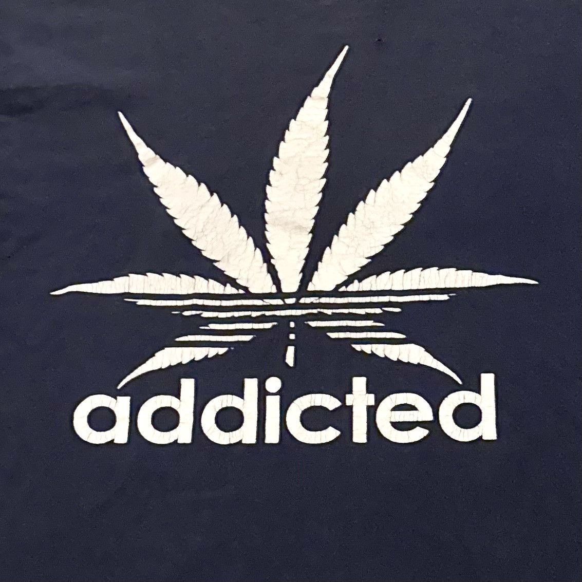 Vintage VINTAGE NAVY FADE ADDICTED ADIDAS PARODY TEE Size US S / EU 44-46 / 1 - 4 Thumbnail