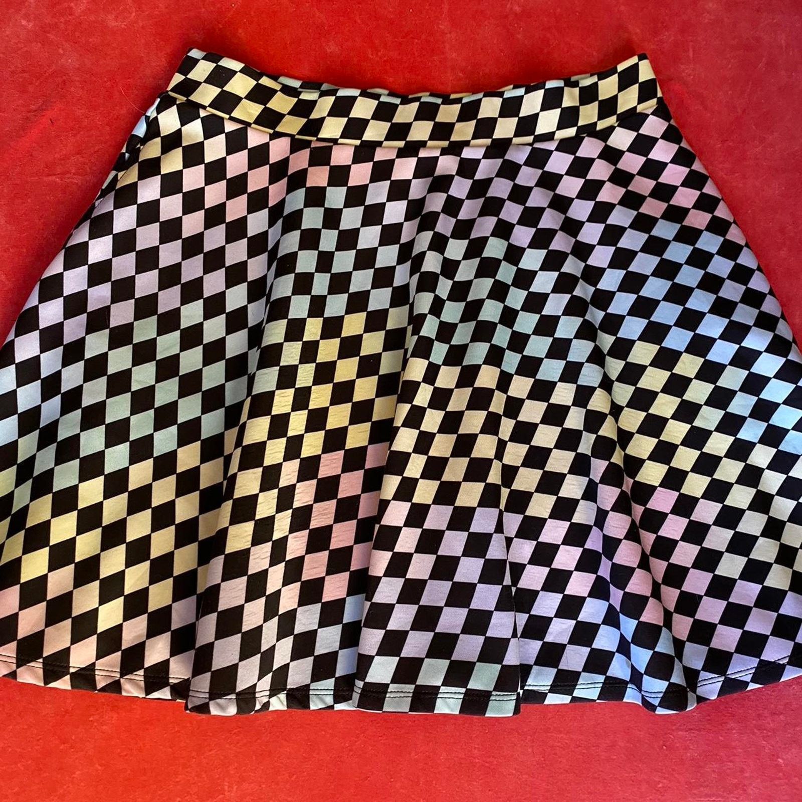 Hot Topic Punk checkered skater skirt Size 26" / US 2 / IT 38 - 2 Thumbnail