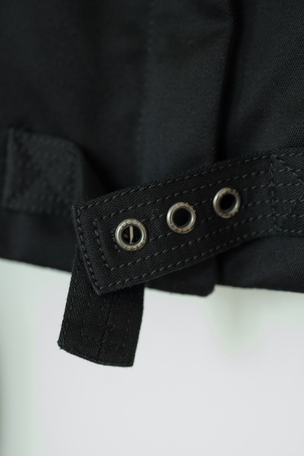 Gucci Gucci by Tom Ford SS2003 Runway Black Buckle Collar Jacket Size M / US 6-8 / IT 42-44 - 16 Thumbnail