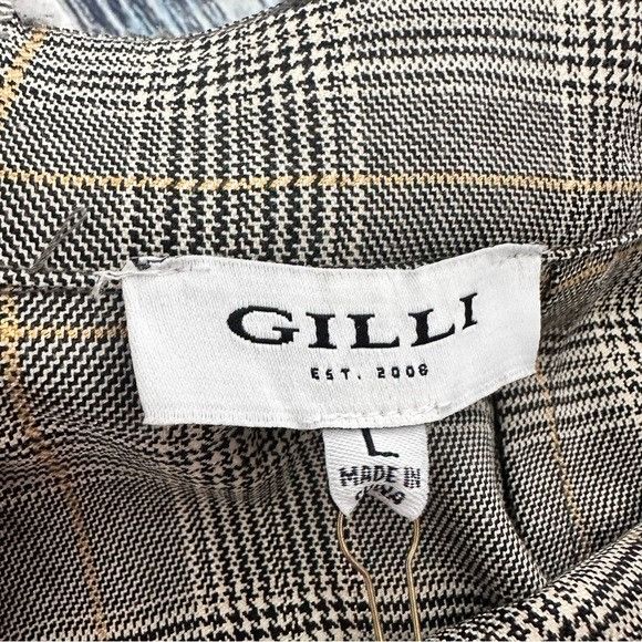 Other NWT Gilli Gray Plaid Mini Skort Size 36" / US 14 / IT 50 - 5 Thumbnail
