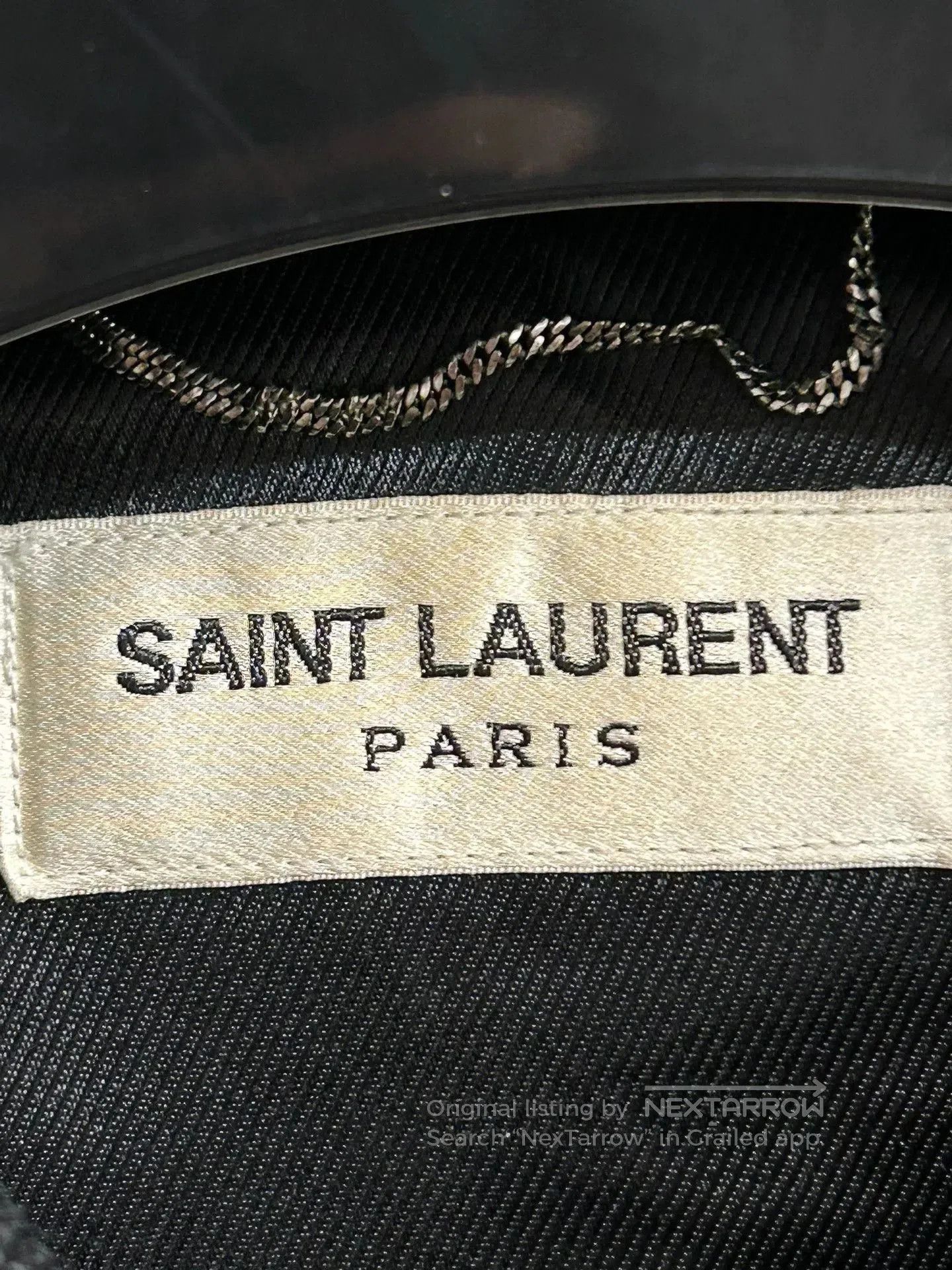 Saint Laurent Paris Saint Laurent Silver Chain Baseball Jacket. Size US S / EU 44-46 / 1 - 2 Thumbnail