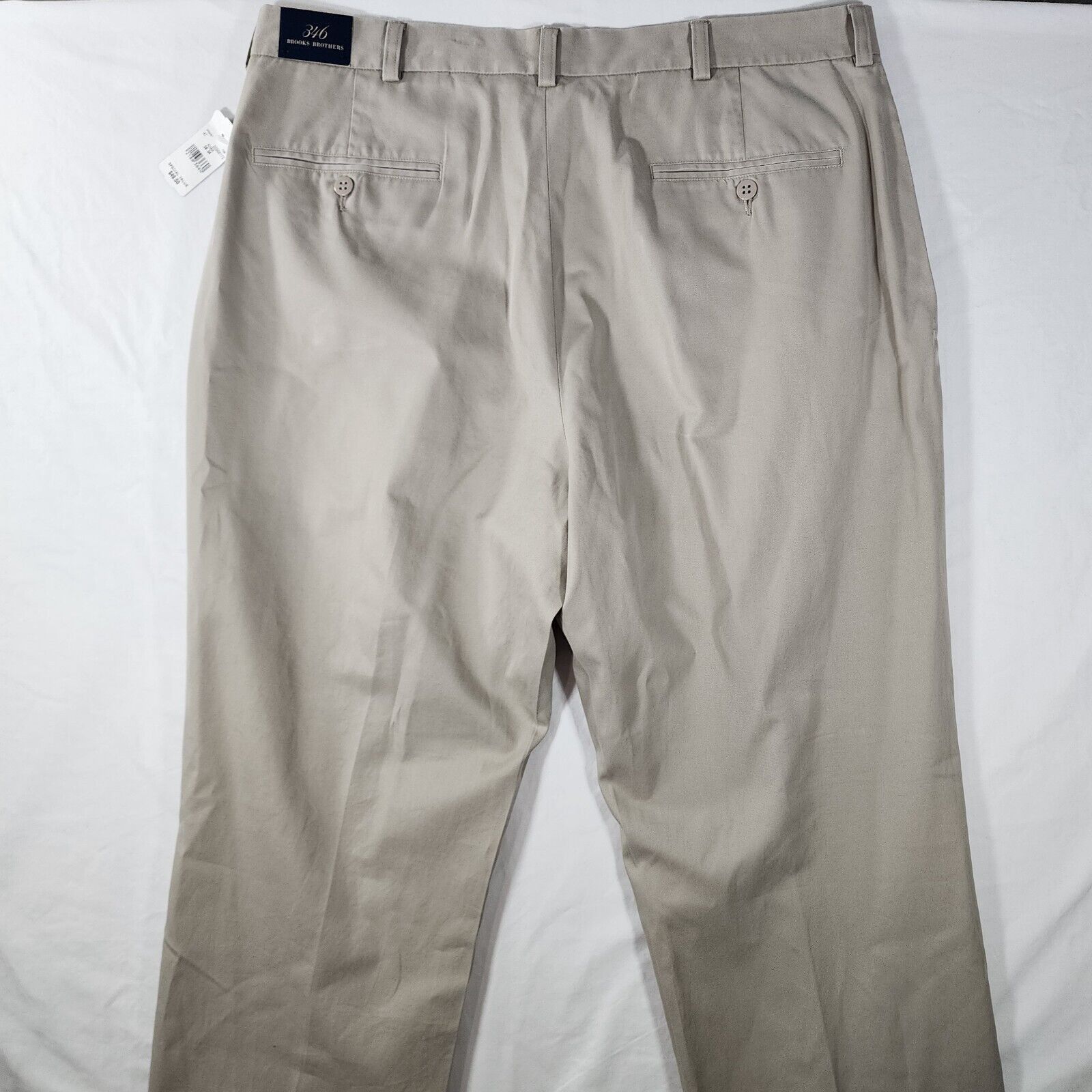 Brooks Brothers NWT Brooks Brothers 346 Pants Men 38x34 Beige Cotton Pleated Size US 38 / EU 54 - 7 Thumbnail