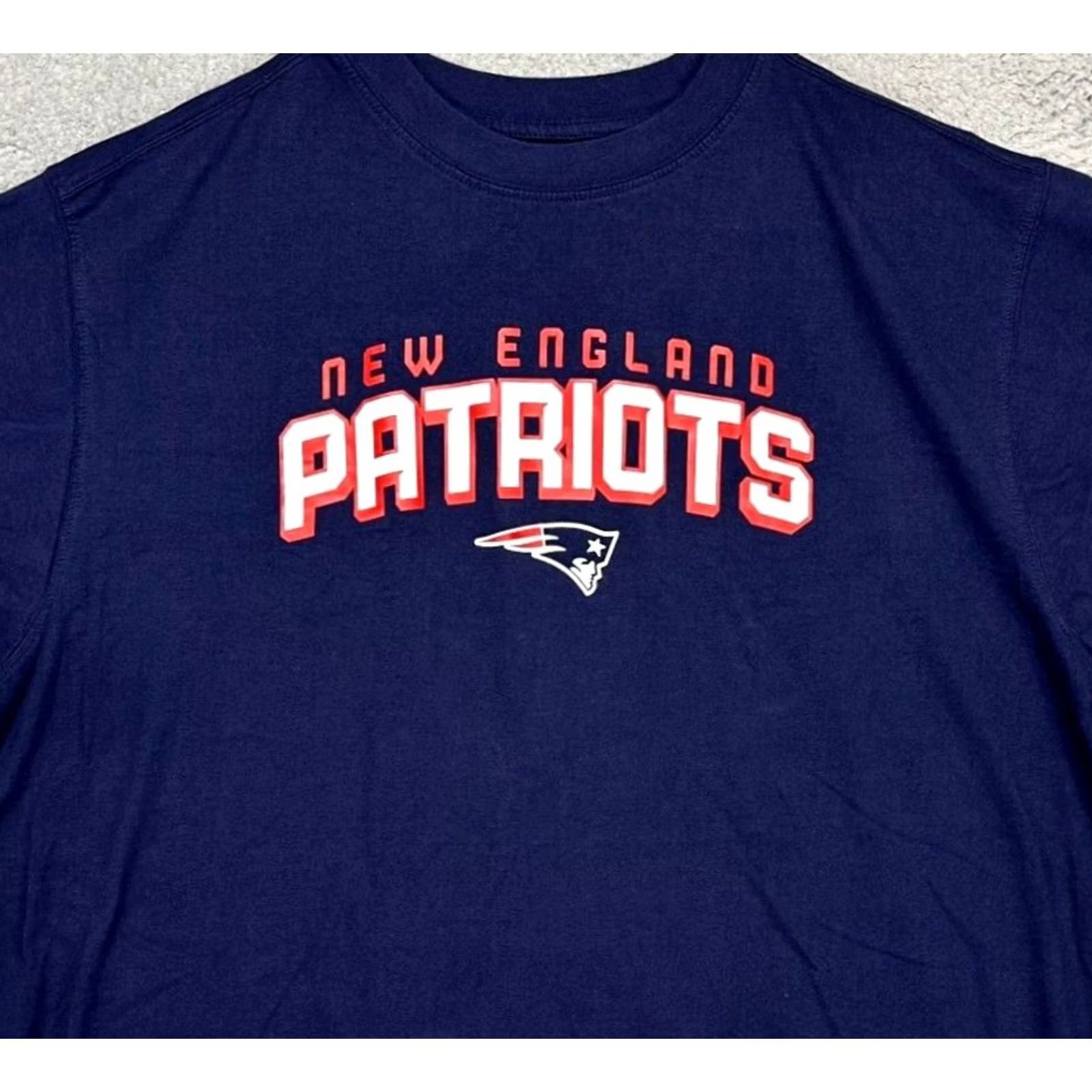 Reebok New England Patriots Shirt Adult XL Navy NFL Football Tee Crew Neck Mens Reebok Size US XL / EU 56 / 4 - 2 Thumbnail