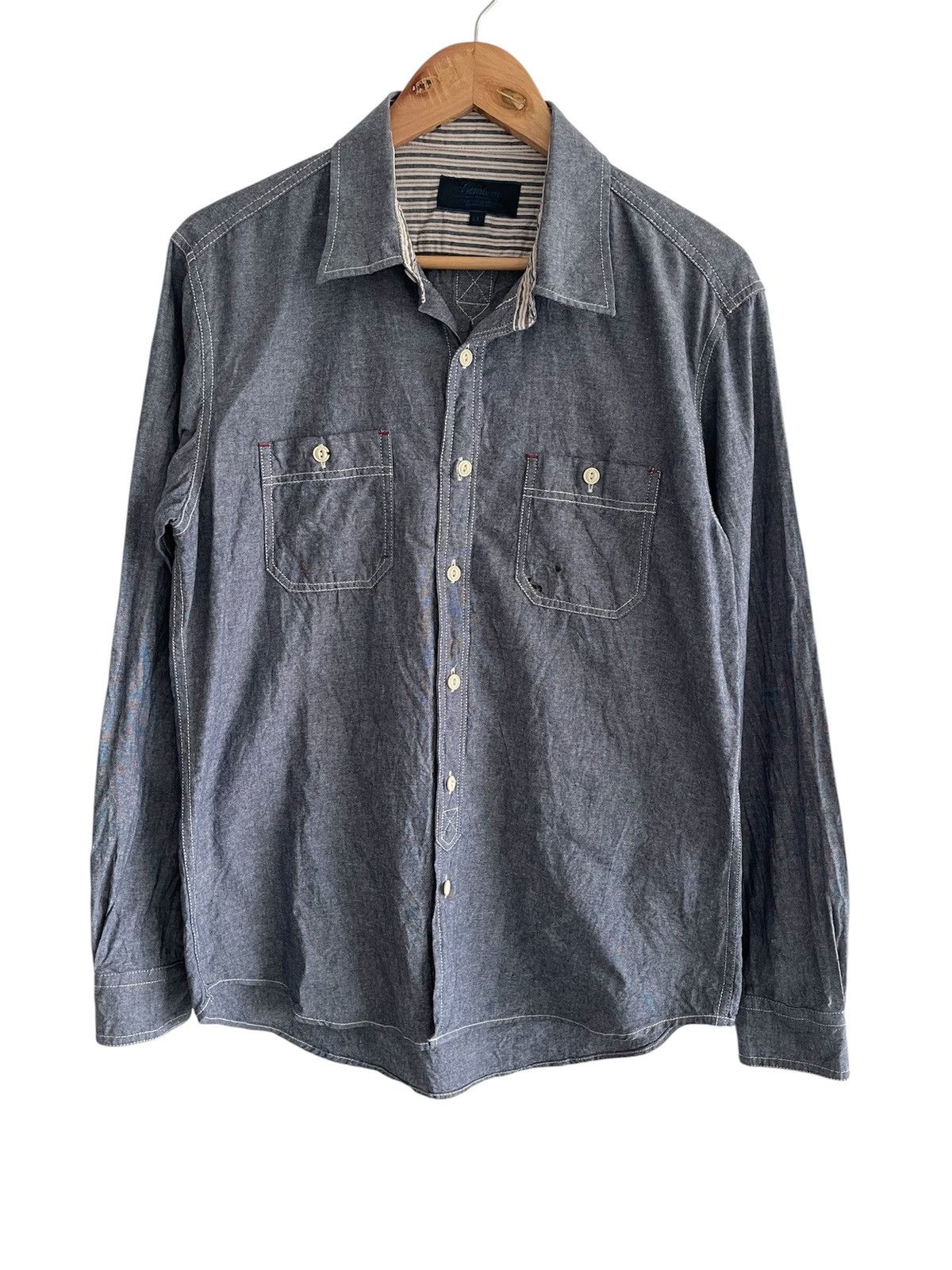 Other Gembony Chambray Shirt LS Size US L / EU 52-54 / 3 - 1 Thumbnail