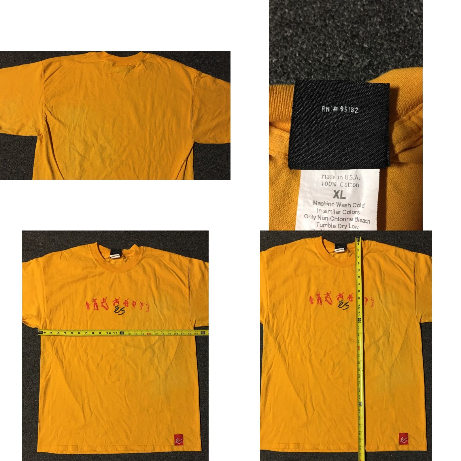 Vintage VINTAGE Fourstar Eric Koston Es Footwear Faded Shirt XL Yellow T-Shirt Men Striped Graphic Tee 90s Y2K Grunge USA Skate Circa 90s Size US XL / EU 56 / 4 - 8 Thumbnail