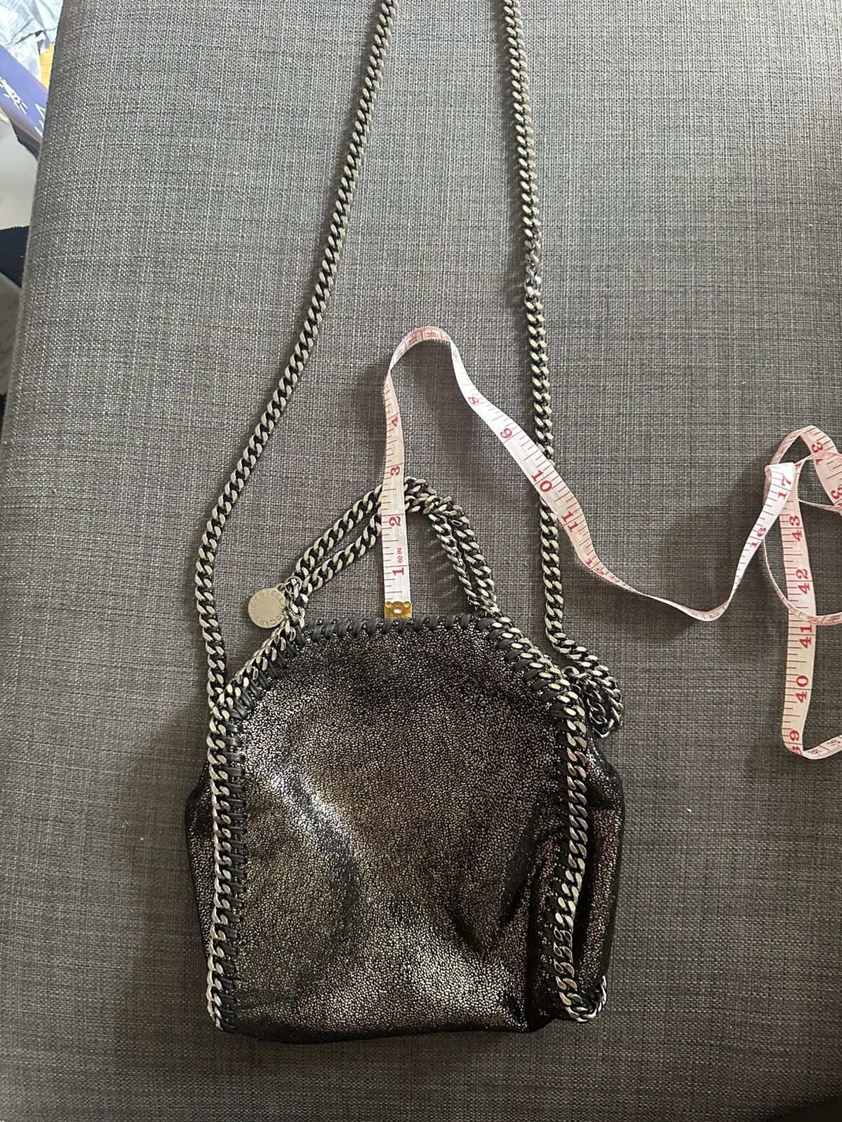Stella Mccartney mini Falabella crossbody bag in Bronze