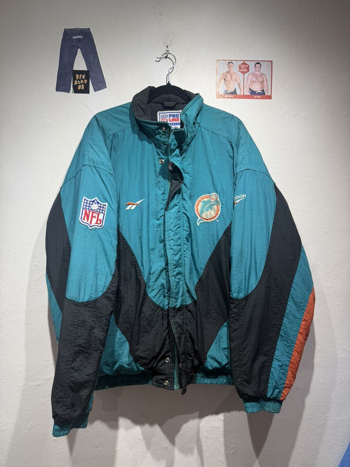 NFL Vintage Miami Dolphins Pro Line Jacket Size US XL / EU 56 / 4 - 1 Thumbnail