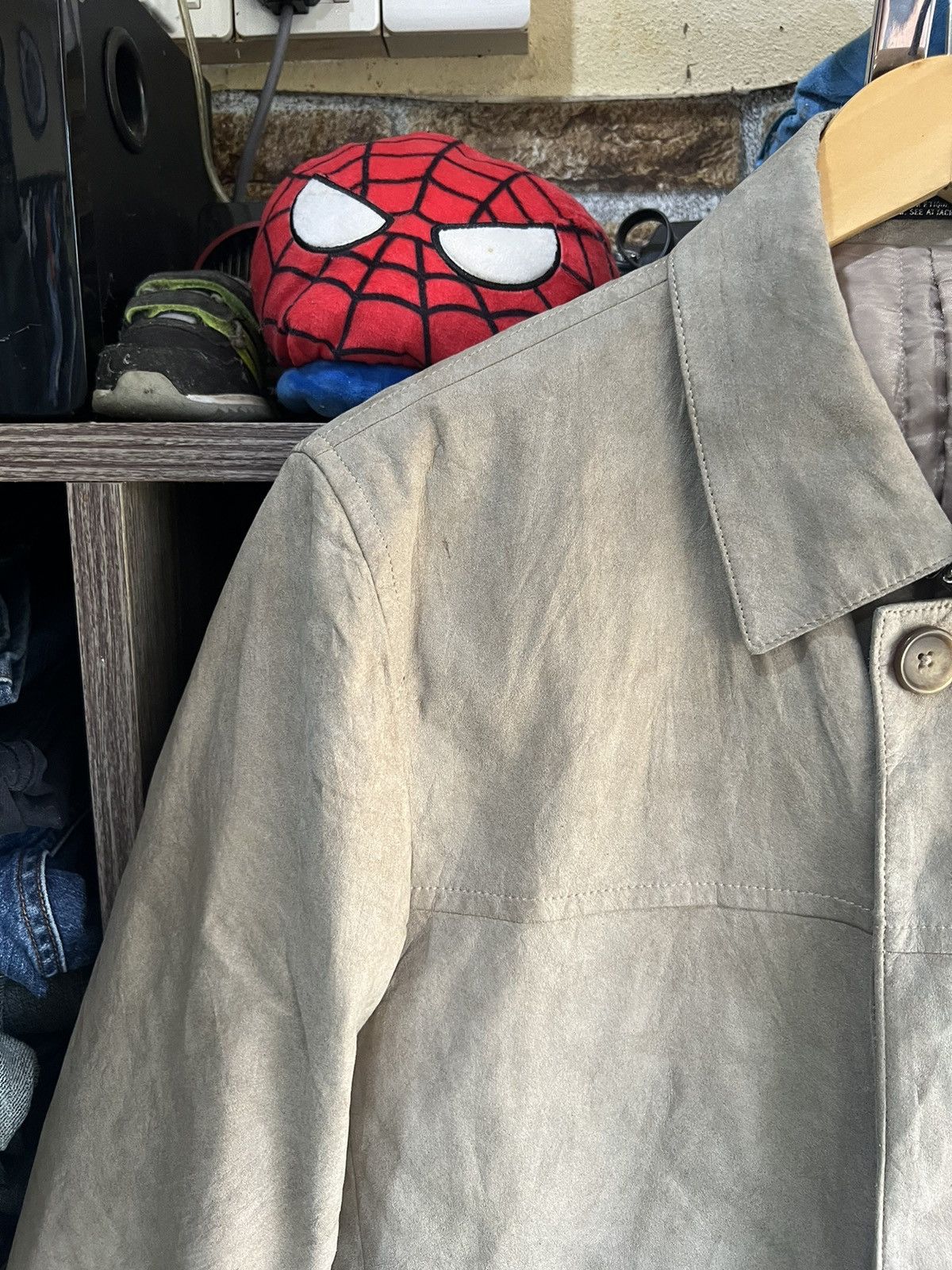 Yohji Yamamoto 🔥Vintage Ined Homme Yohji Yamamoto Suede Jacket Size US S / EU 44-46 / 1 - 5 Thumbnail