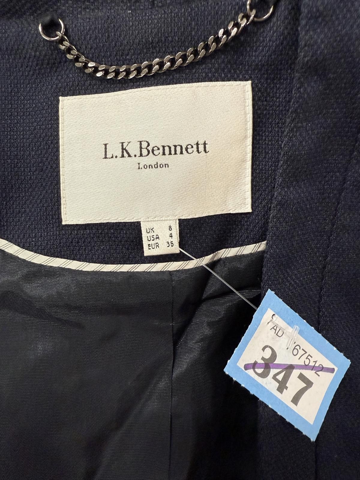 Other L.K. Bennett Navy Blue Blazer Jacket UK Size 8 Size S / US 4 / IT 40 - 2 Thumbnail