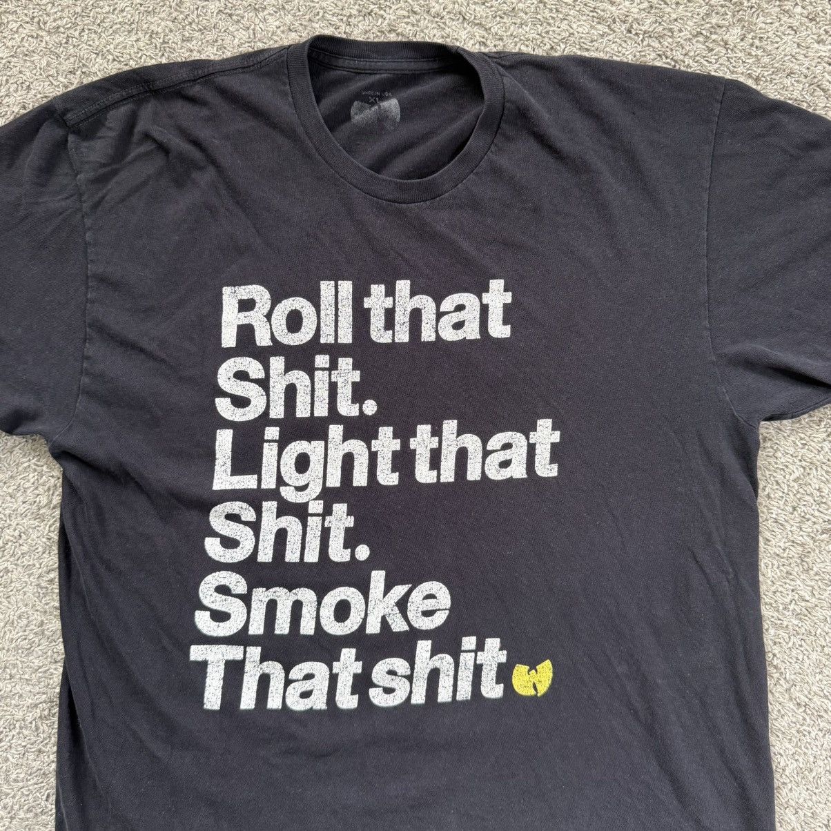 Wu-Tang Clan 🔴Wu-Tang Shirt Sz XL Smoke That Roll That WuTang Method Man Size US XL / EU 56 / 4 - 10 Thumbnail
