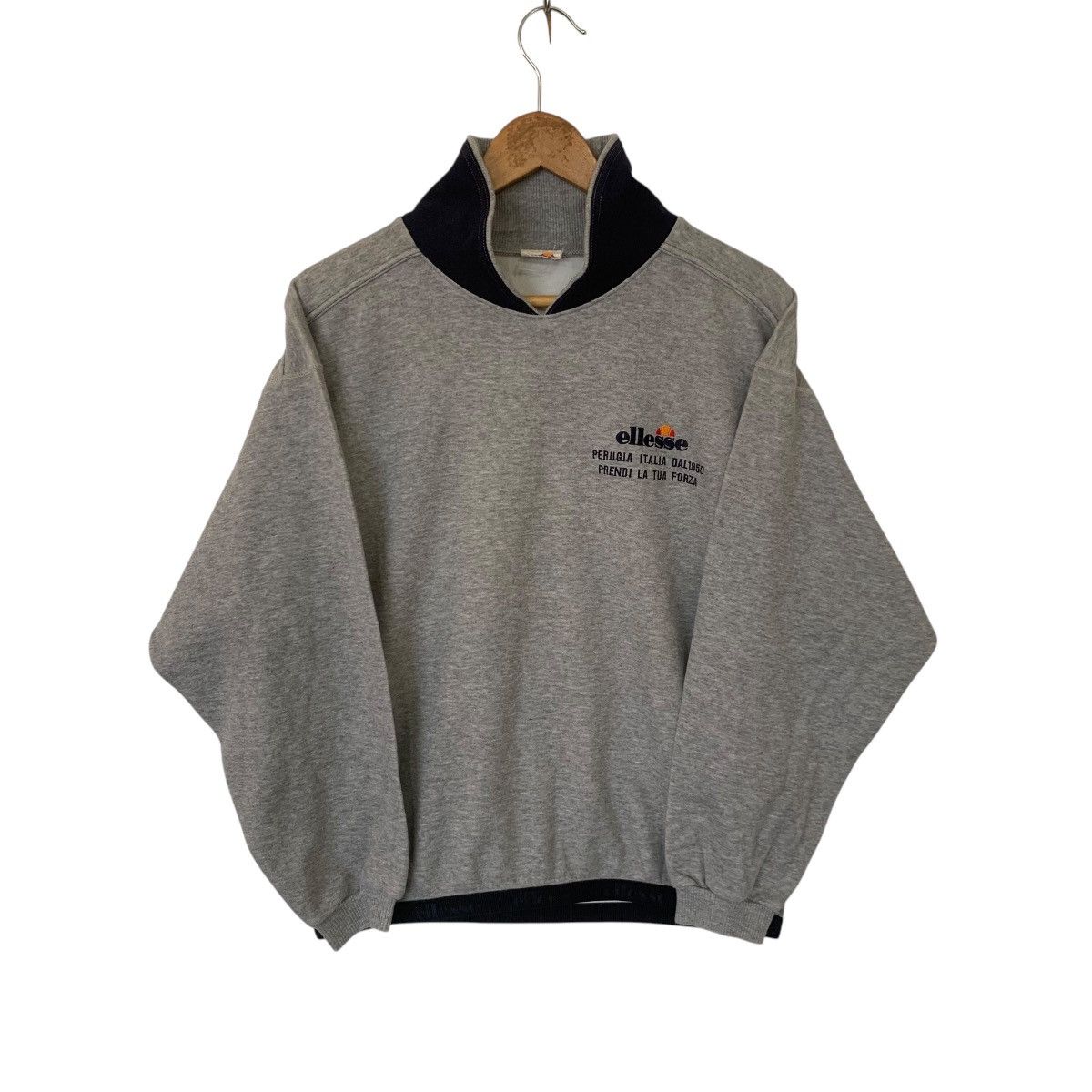 Vintage Ellesse Vintage Sweatshirt 90s Streetwear Medium Size US M / EU 48-50 / 2 - 1 Thumbnail