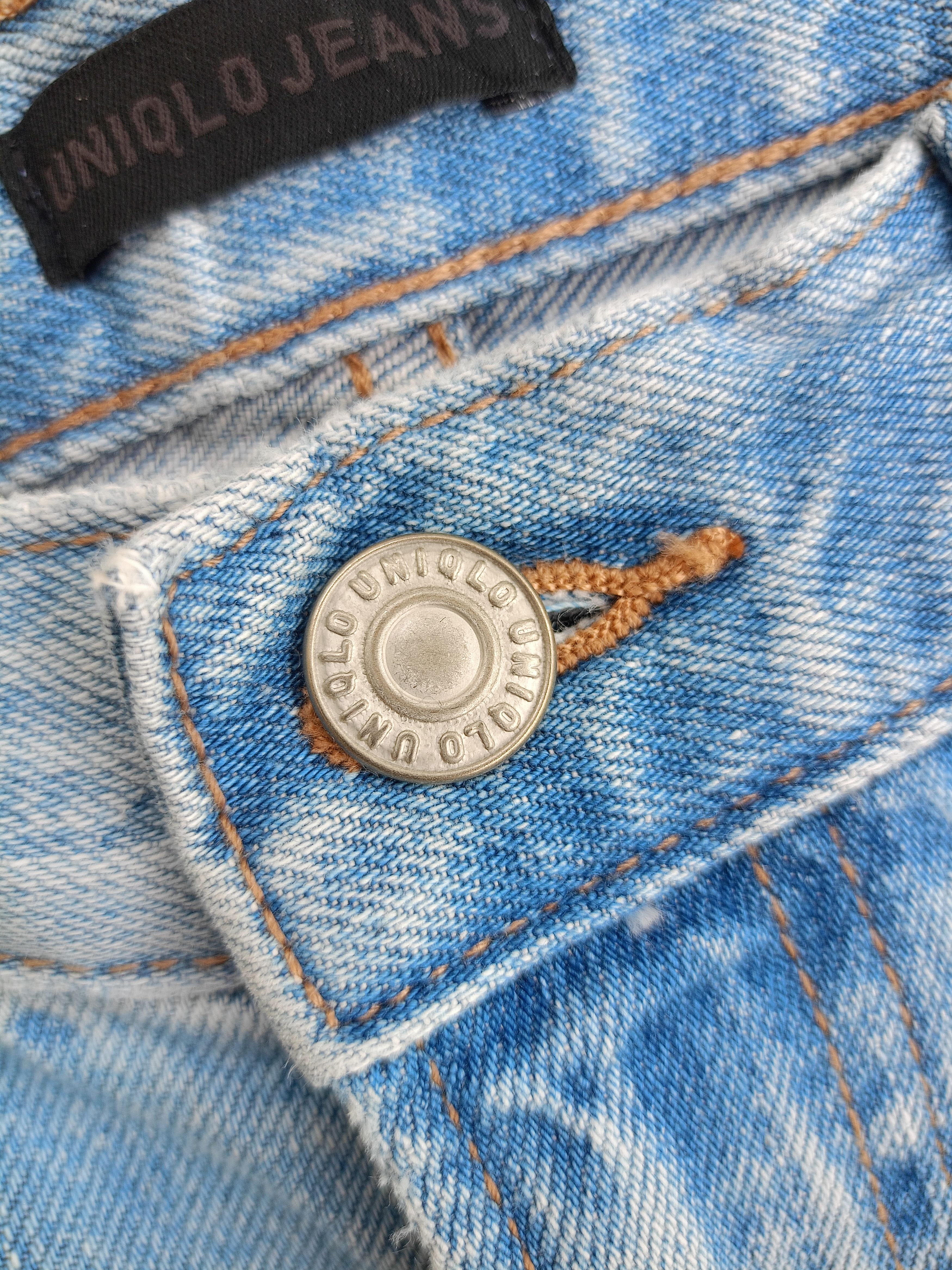 Kaihara Denim × Uniqlo × Vintage UNIQLO Regular, Straight Cut Distressed Vintage Denim Size US 26 / EU 42 - 12 Thumbnail
