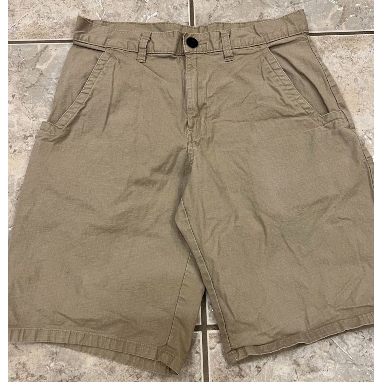 Dickies Dickies Work Shorts Mens Size 30 Regular Fit Beige Khaki Tan Ripstop Tech 11" Size US 30 / EU 46 - 6 Thumbnail