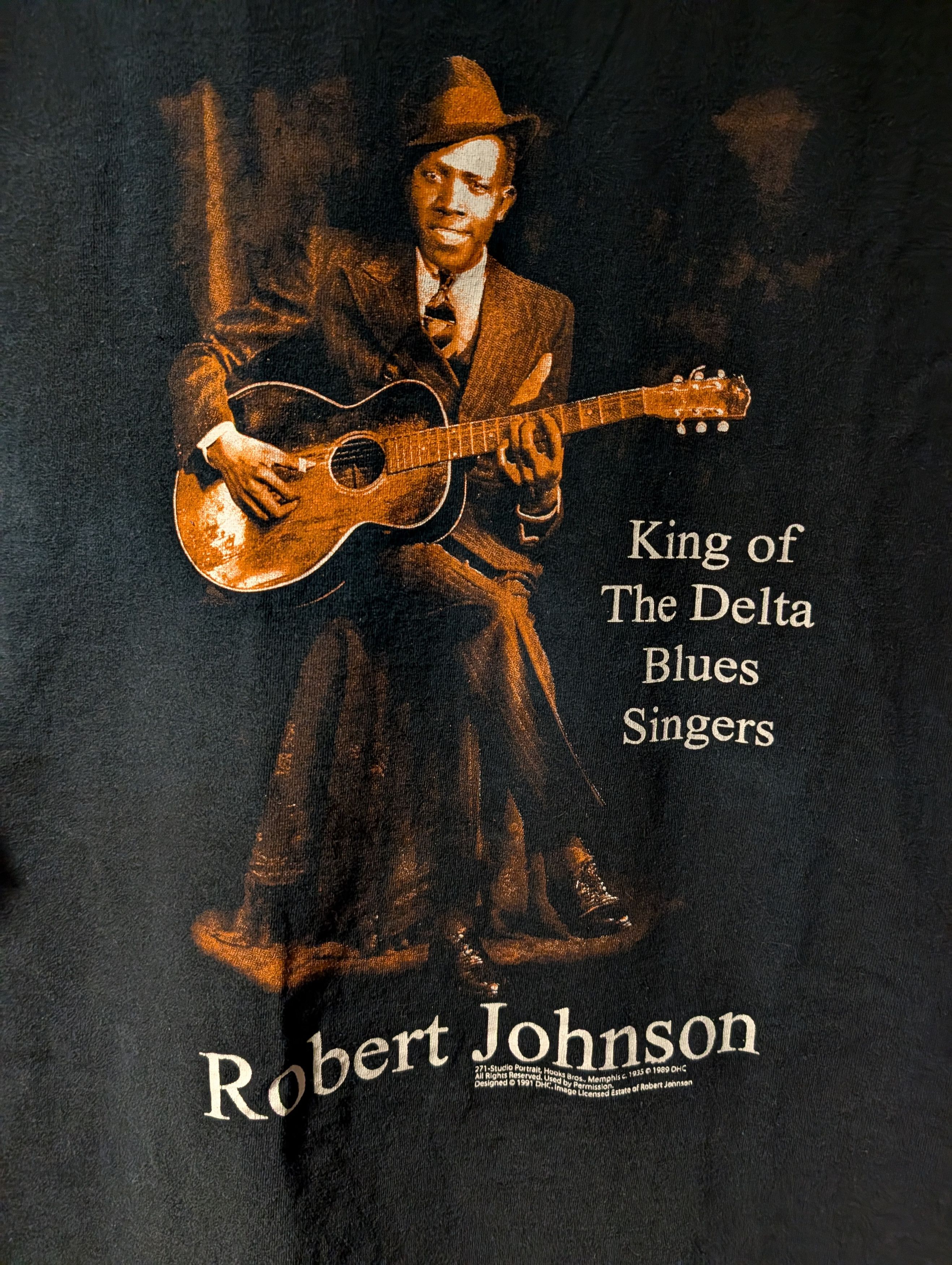 Band Tees Vintage Y2K Robert Johnson King of The Delta Blues T-Shirt Size US XL / EU 56 / 4 - 2 Thumbnail