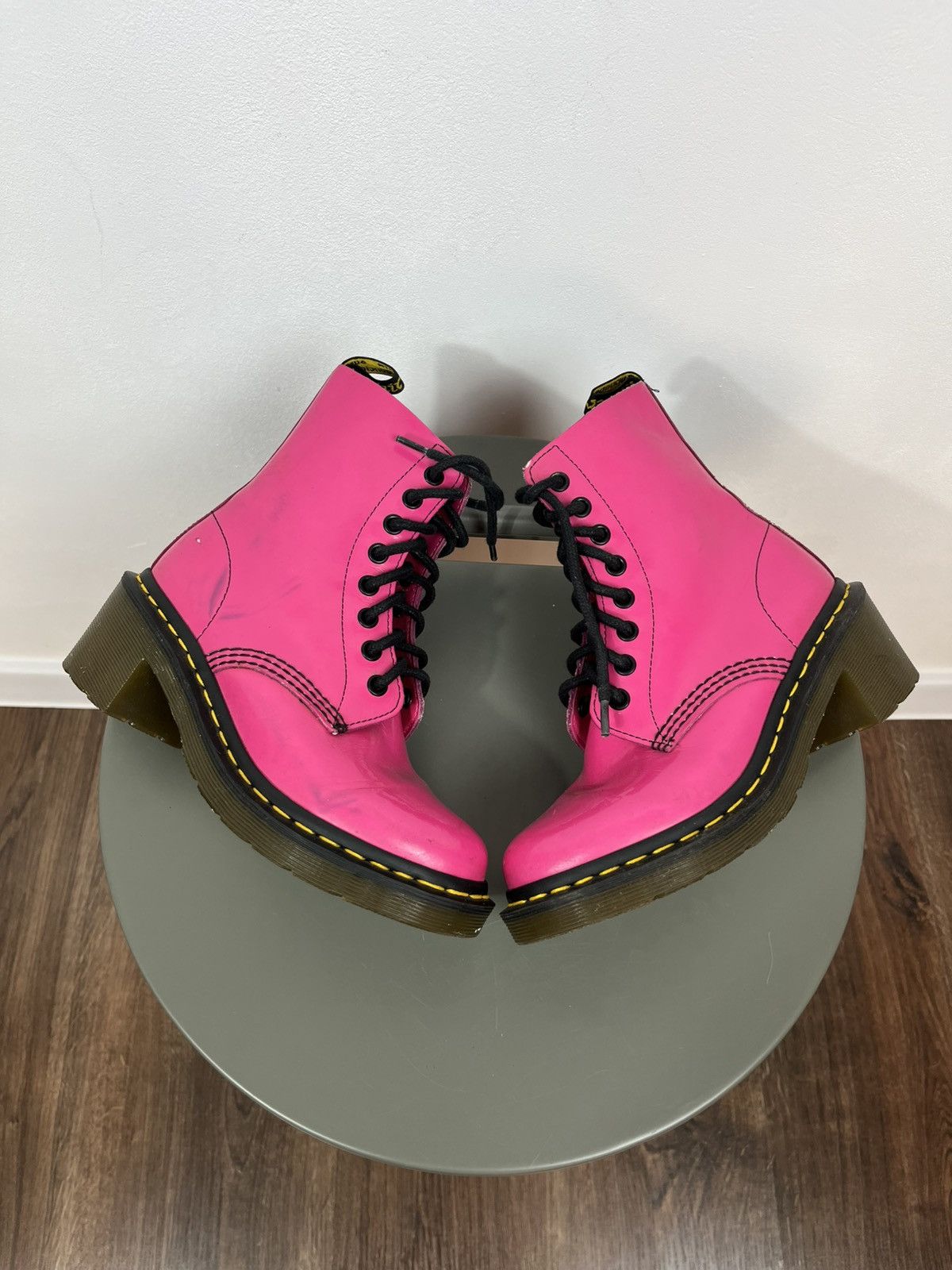 Dr. Martens Pink Dr. Martens Boots EU 36 UK 3 US 5 Leather Size US 5 / IT 35 - 1 Thumbnail