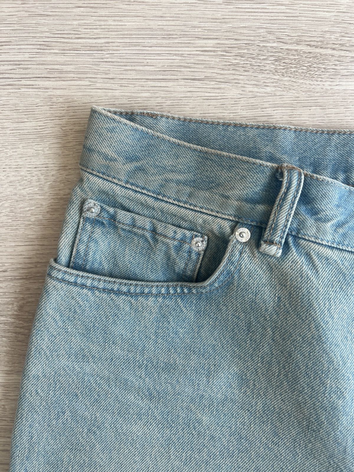 Wood Wood Wood Wood Al Rigid Denim Straight Fit Vintage Beige Size US 31 - 3 Thumbnail