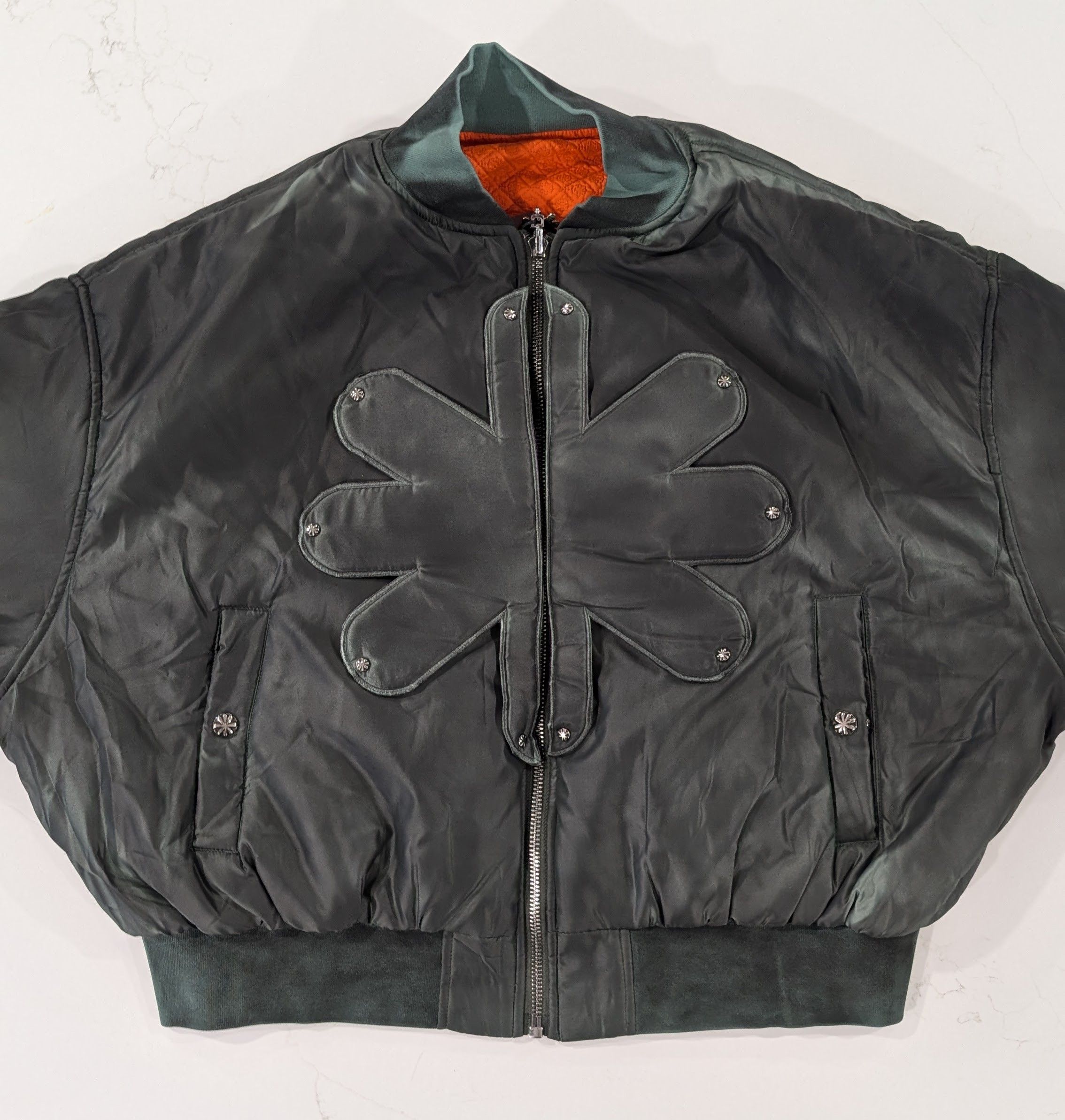 LOSTSHDWS LOSTSHDWS Reversible Detached Bomber Jacket Petroleum Green Size US M / EU 48-50 / 2 - 5 Thumbnail