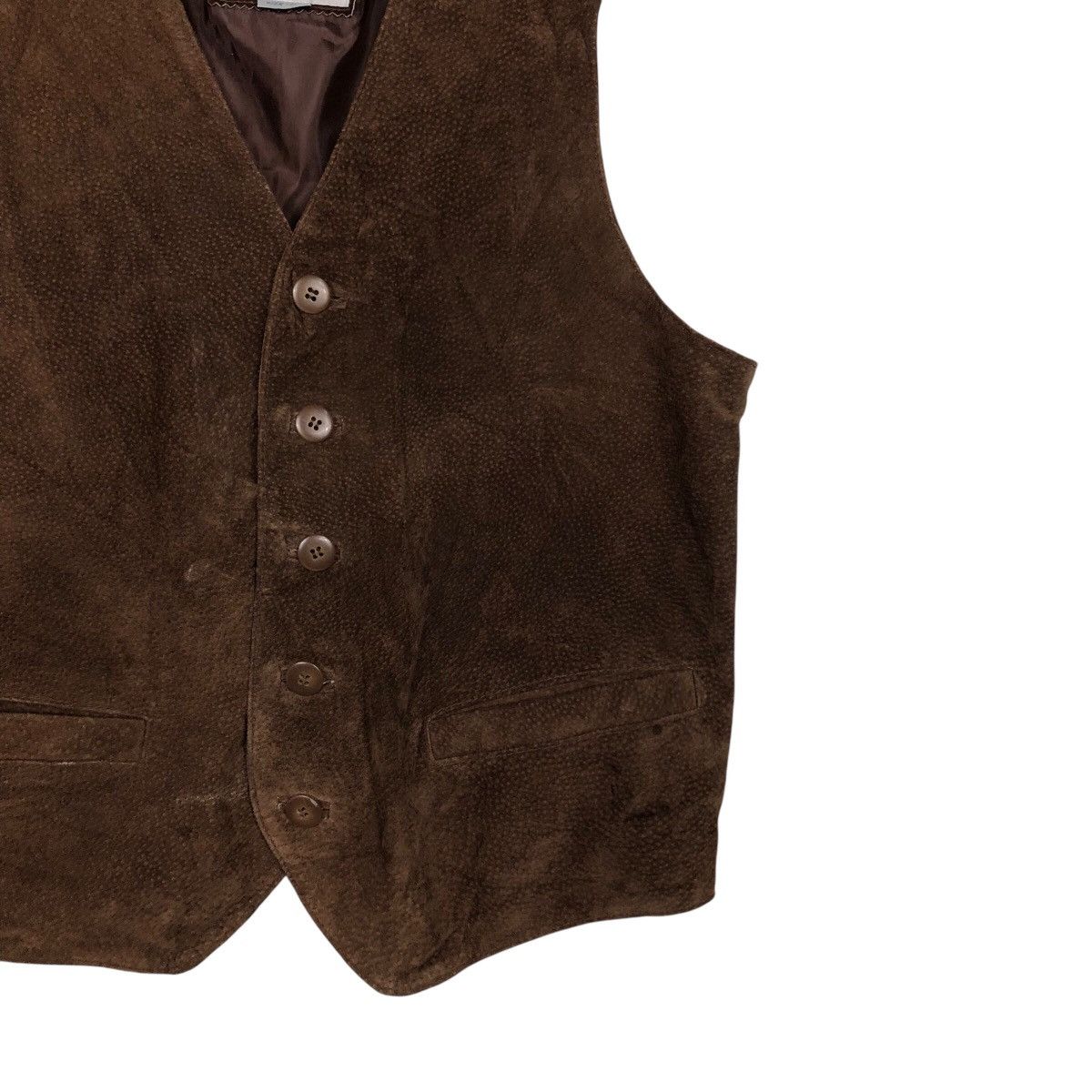 Japanese Brand 📌Vintage Utility Biker Vest Genuine Leather Red Skins Size US M / EU 48-50 / 2 - 6 Thumbnail