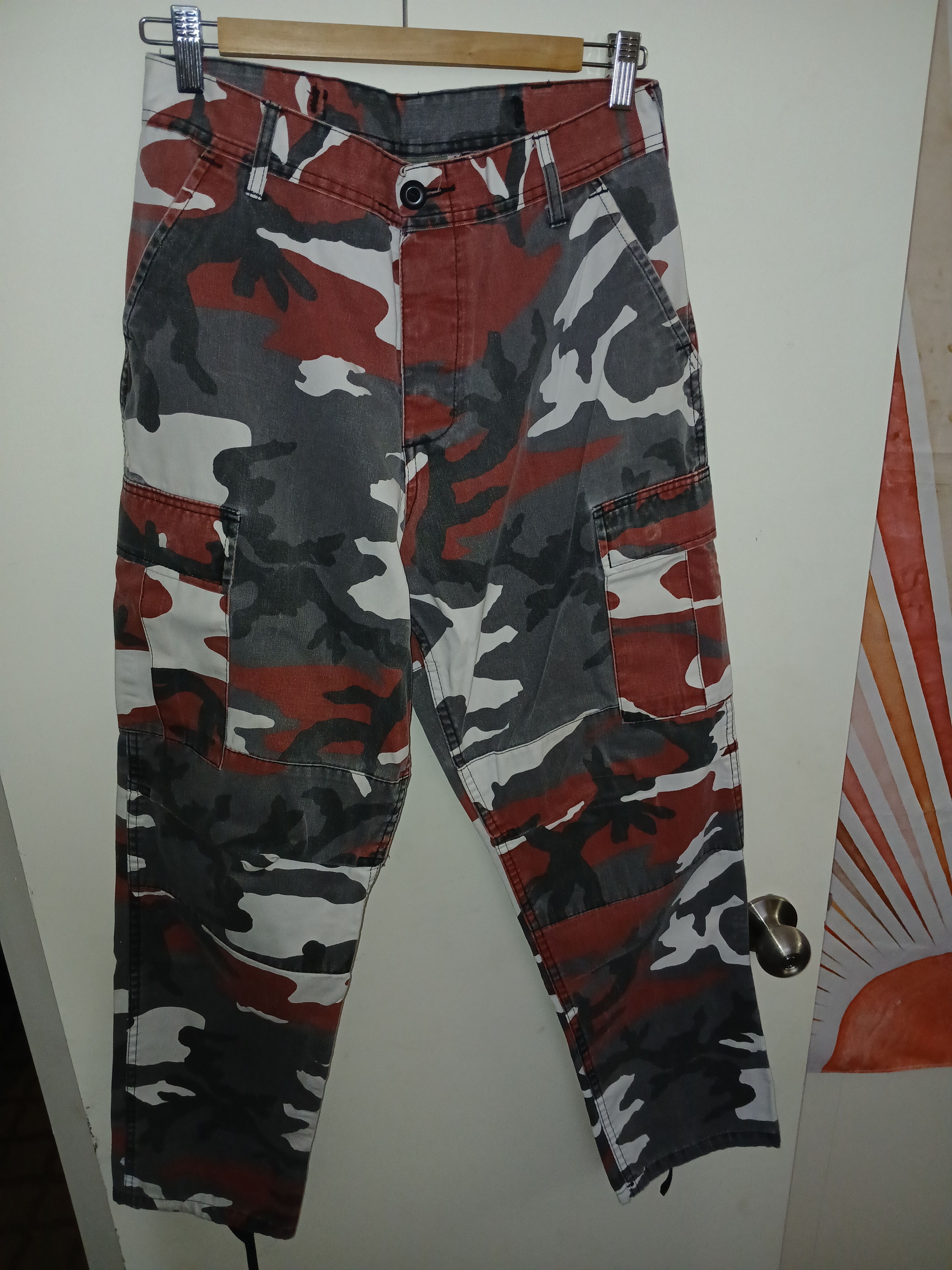 Rothco Rothco Camo Cargo Pants Red Size US 30 / EU 46 - 2 Thumbnail