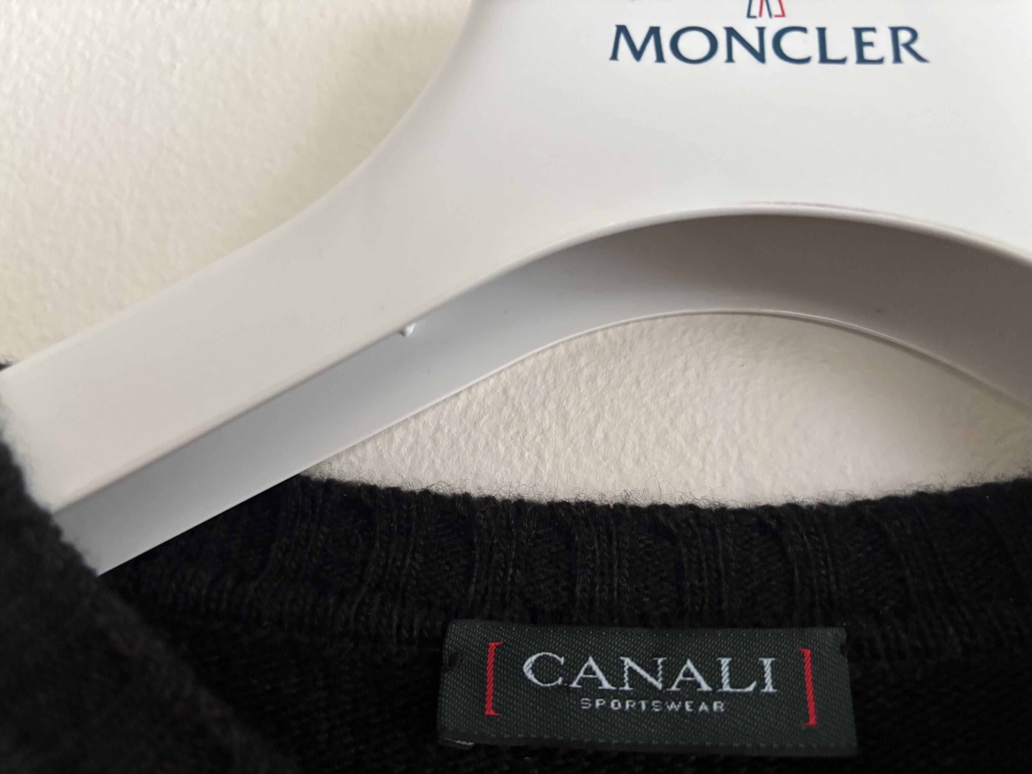 Canali Textured Brown Cashmere Wool Crewneck Sweater - 40/ Large Size US L / EU 52-54 / 3 - 6 Thumbnail