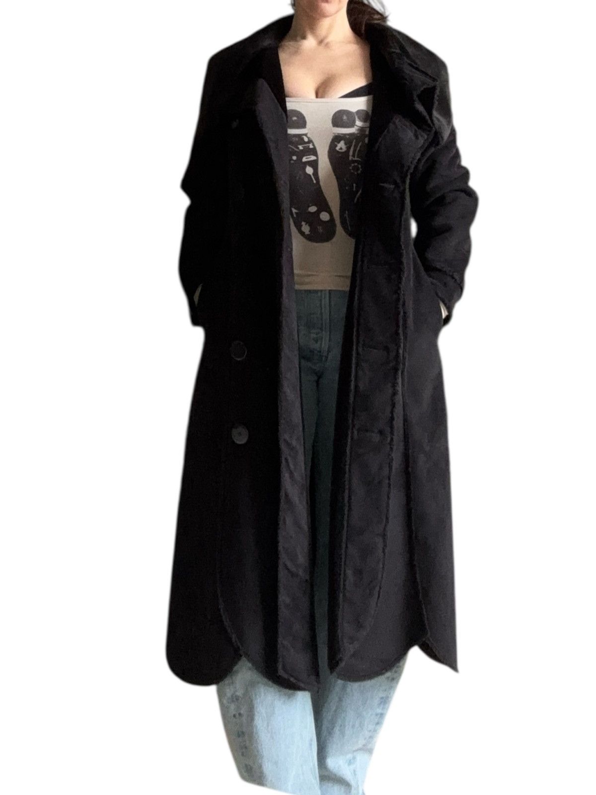Emporio Armani Emporio Armani Shearling Coat VINTAGE Size S / US 4 / IT 40 - 3 Thumbnail