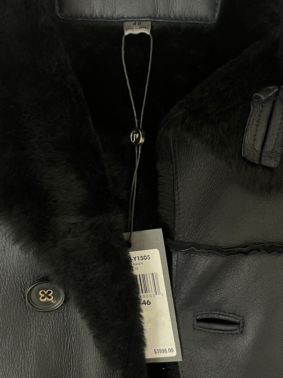 John Varvatos Asymmetrical Shearling Coat. 46 Size US S / EU 44-46 / 1 - 11 Thumbnail