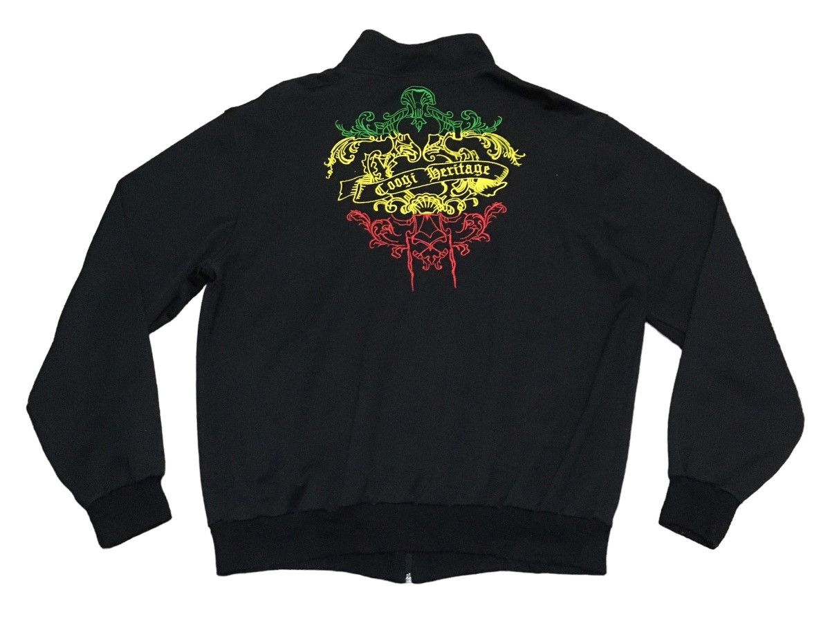image of Design Vintage Brand Coogi Rapper Rasta Jacket 1990S in Black, Men's (Size Large)