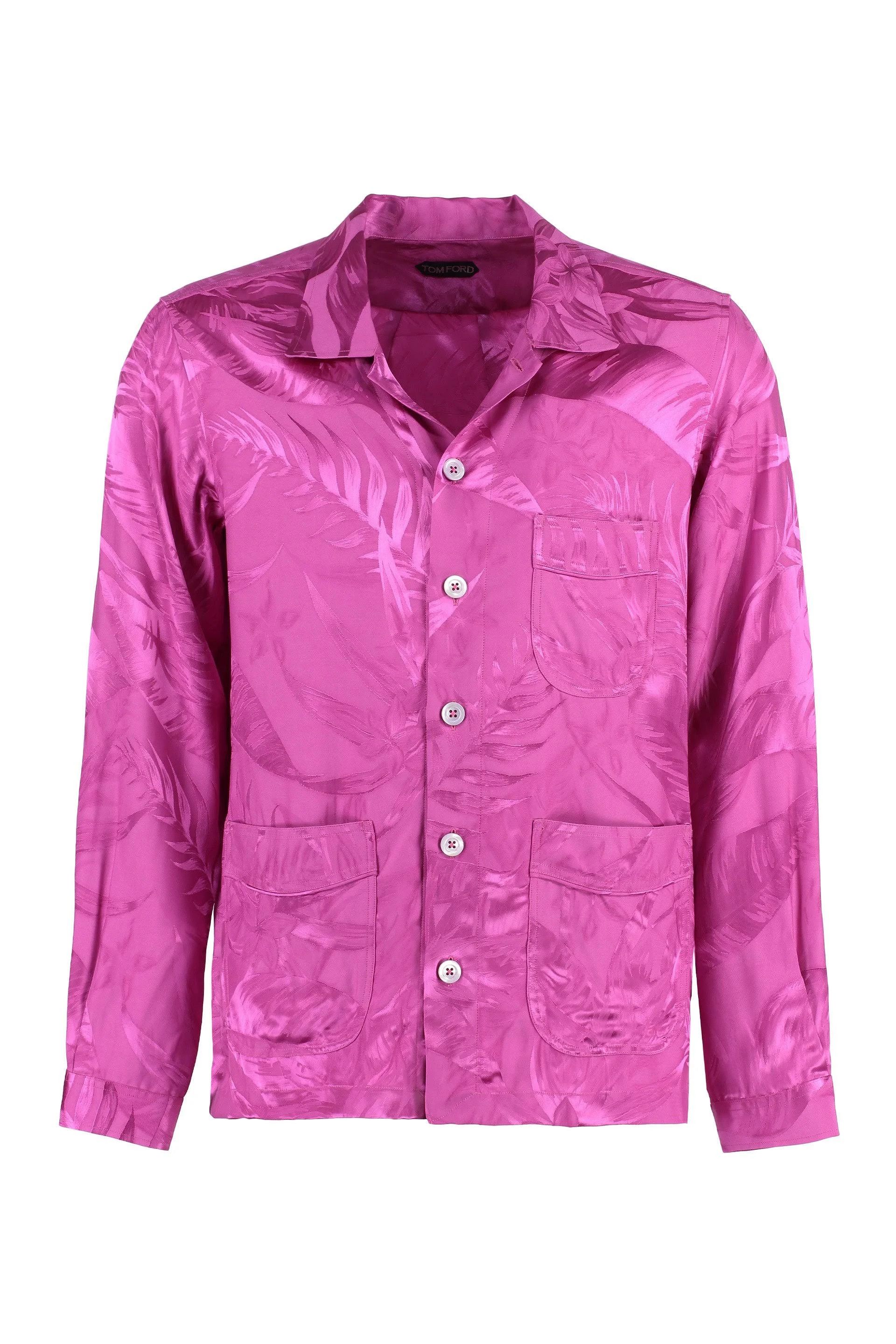 image of Tom Ford O1Loc1C0424 Hxh002 Shirt In Pink, Men's (Size Medium)