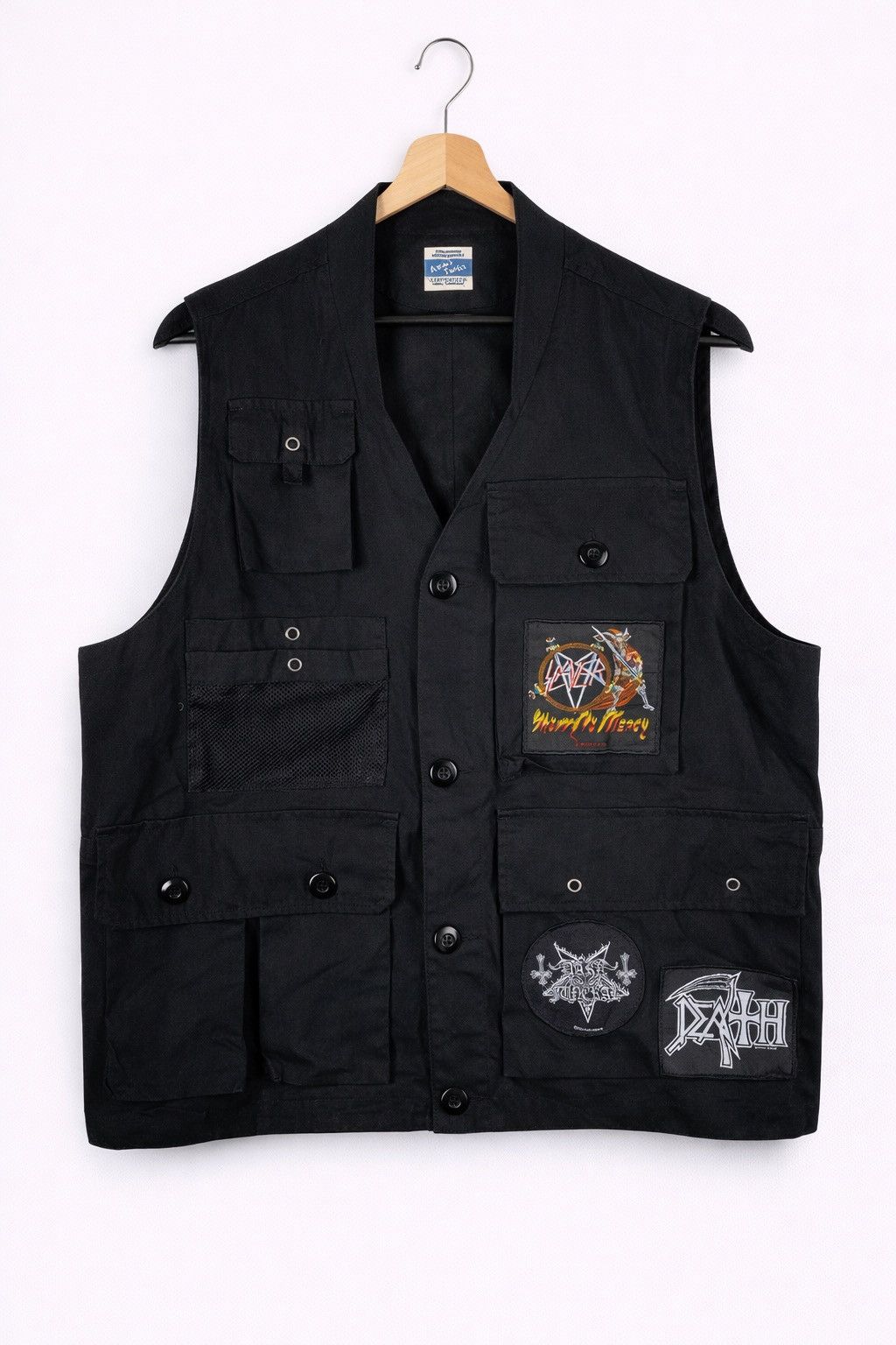Japanese Brand Army Twill Death Leprosy Patch Tactical Vest Multi Pocket Size US M / EU 48-50 / 2 - 1 Thumbnail