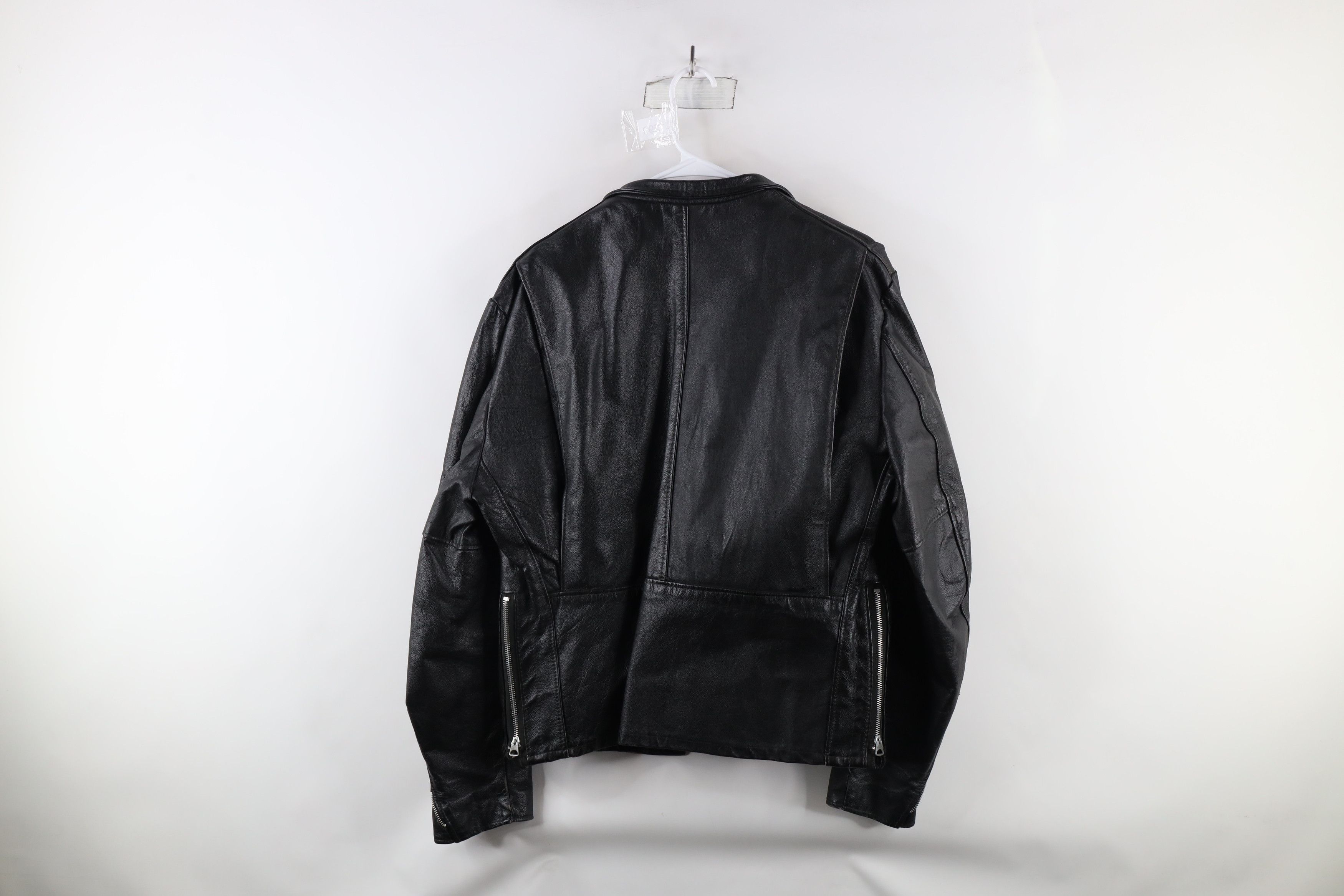 Vintage Vintage 70s Streetwear Leather Cafe Racer Bomber Jacket USA Size US L / EU 52-54 / 3 - 14 Thumbnail
