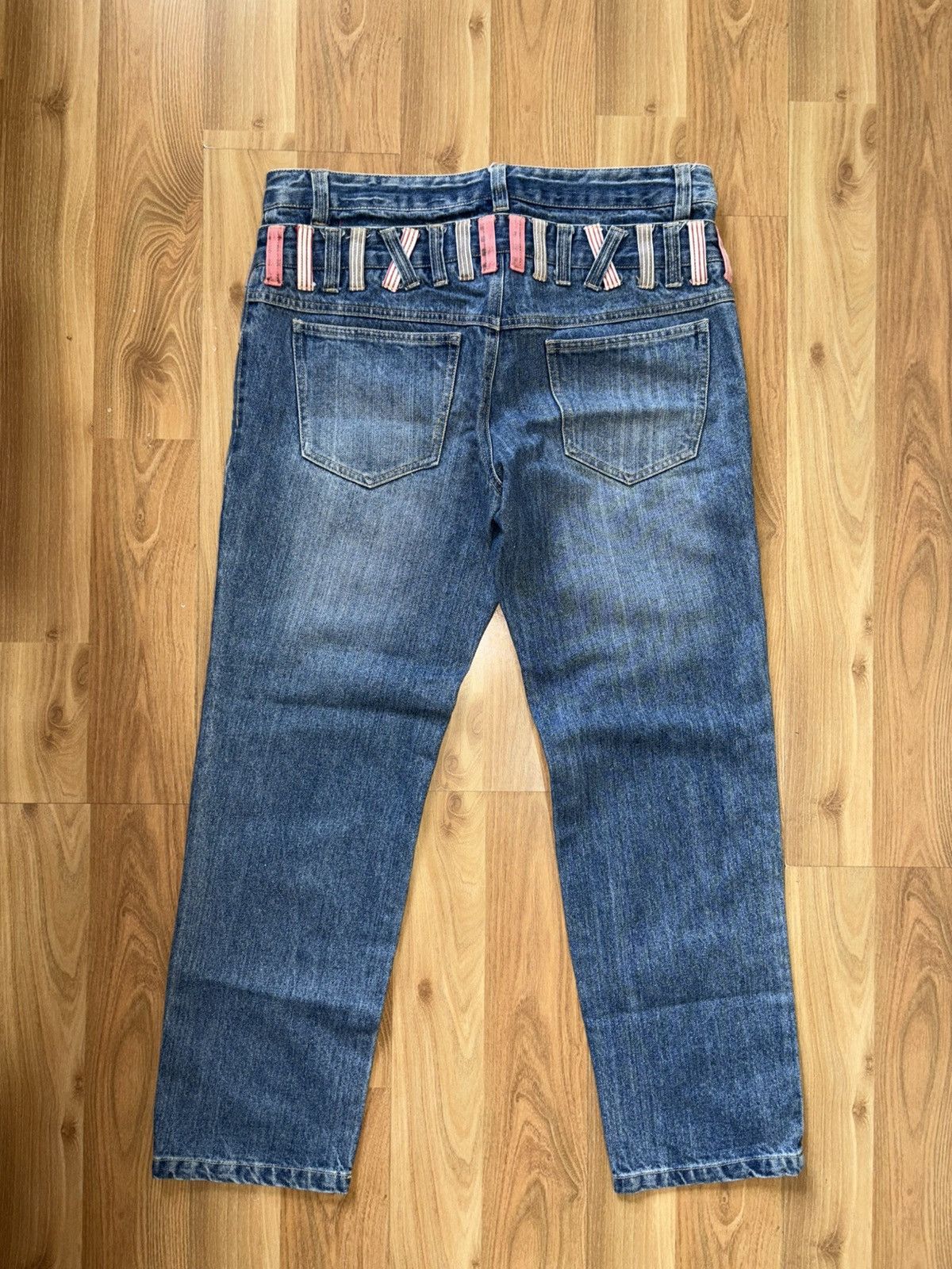Japanese Brand Japanese brnd paleco 2 x double waisted denim jeans Size US 35 - 7 Thumbnail