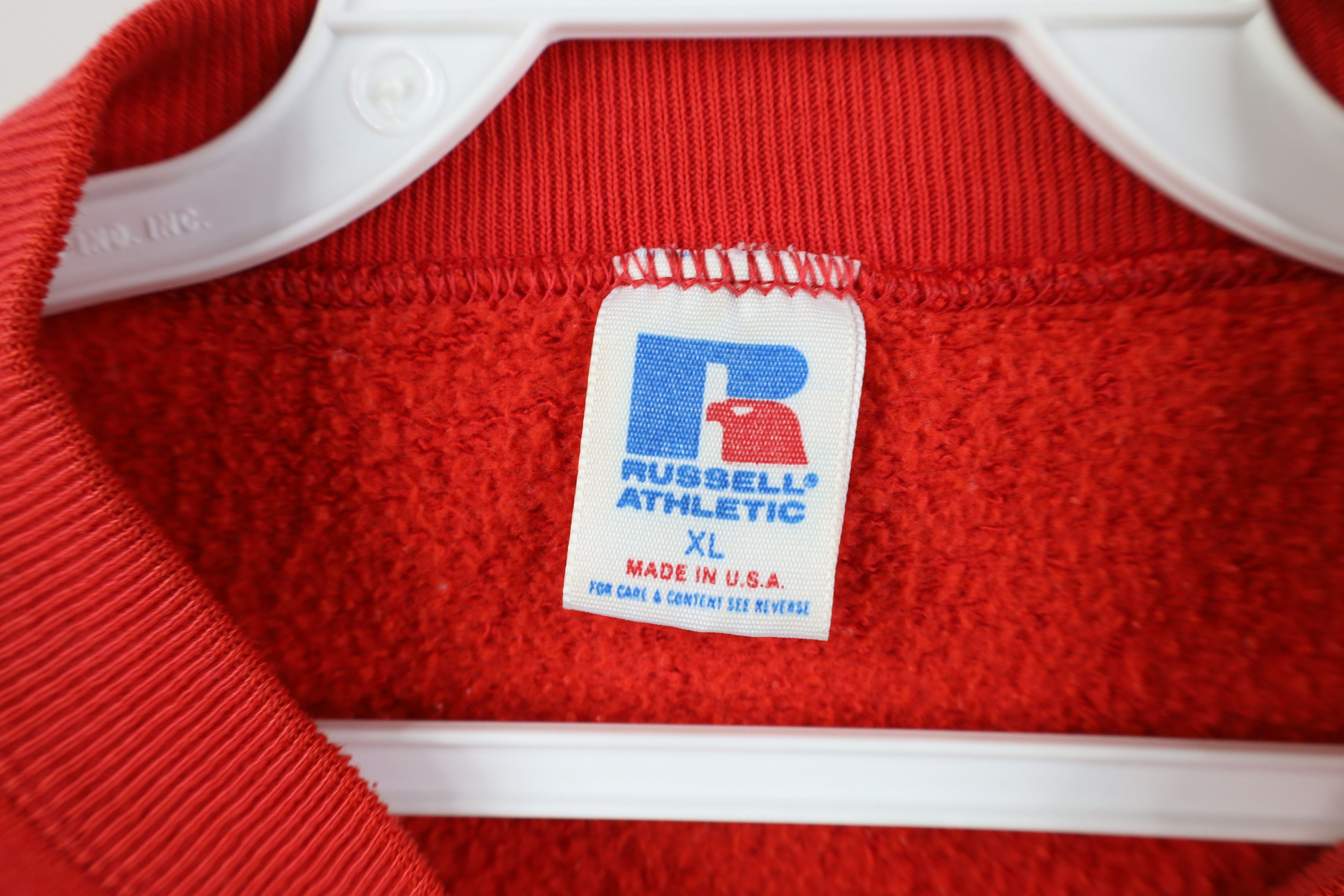 Russell Athletic Vintage 80s 90s Russell Athletic Crewneck Sweatshirt Red USA Size US XL / EU 56 / 4 - 9 Thumbnail