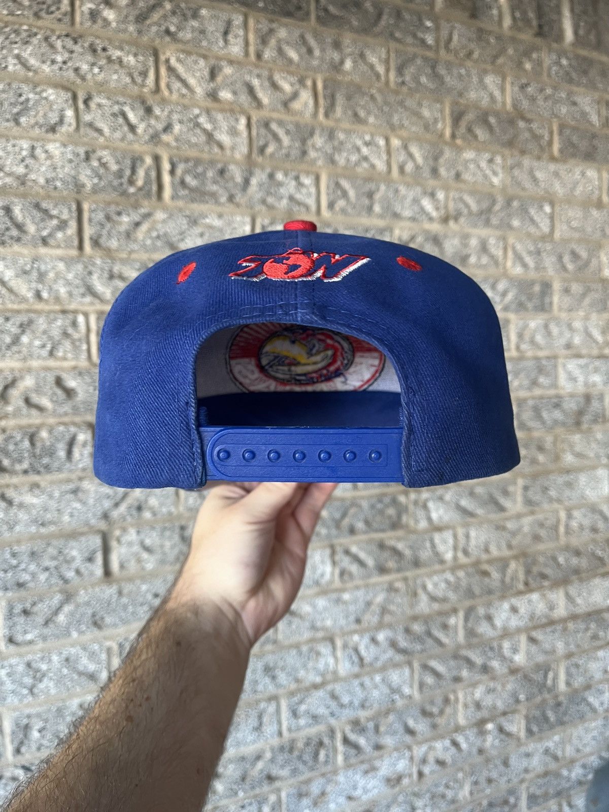 Sports Specialties × Vintage Vintage 90’s Kansas Jayhawks NCAA SnapBack Hat Size ONE SIZE - 3 Thumbnail
