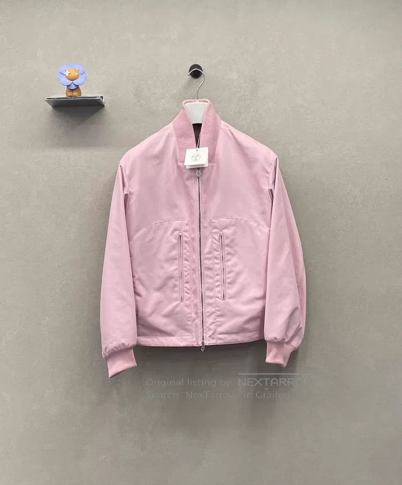 Hermes Hermes Light Pink Baseball Jacket, Fabric 56% Nylon + 44% Size US S / EU 44-46 / 1 - 1 Thumbnail