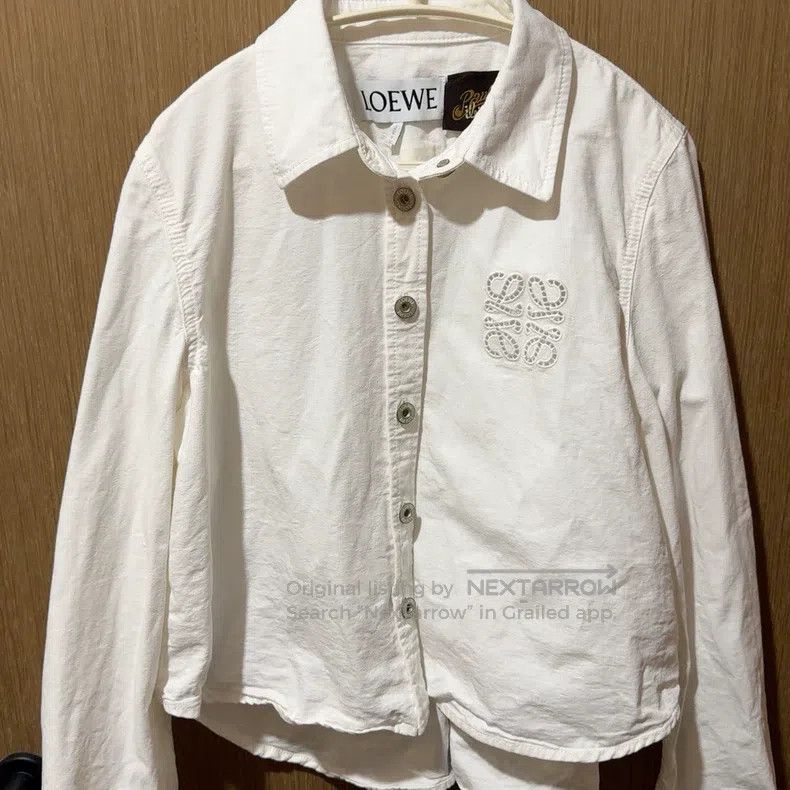 Loewe Loewe Solid Color Openwork Embroidered Loose Collar Single Size XS / US 0-2 / IT 36-38 - 1 Thumbnail
