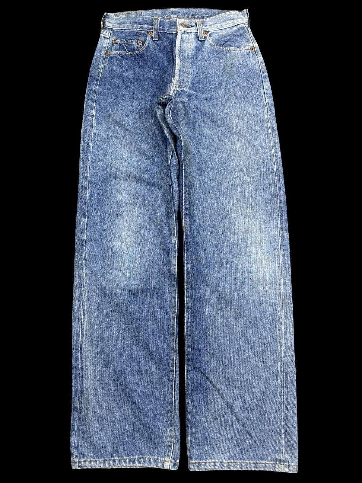 Levi's Vintage 90s Levis Big E 501 Selvedge Denim F928 Size US 27 - 1 Thumbnail