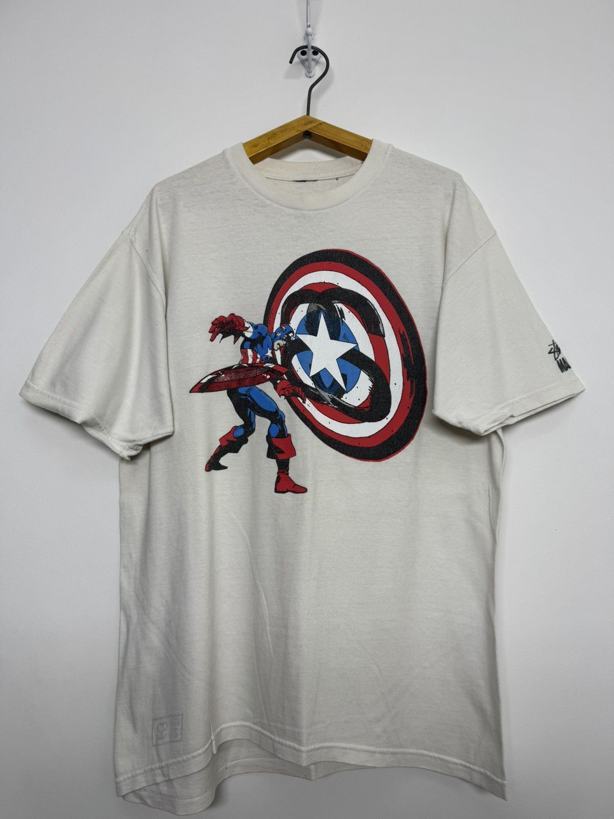 Marvel Comics × Stussy Vintage Stussy Marvel Captain America Size US M / EU 48-50 / 2 - 1 Thumbnail