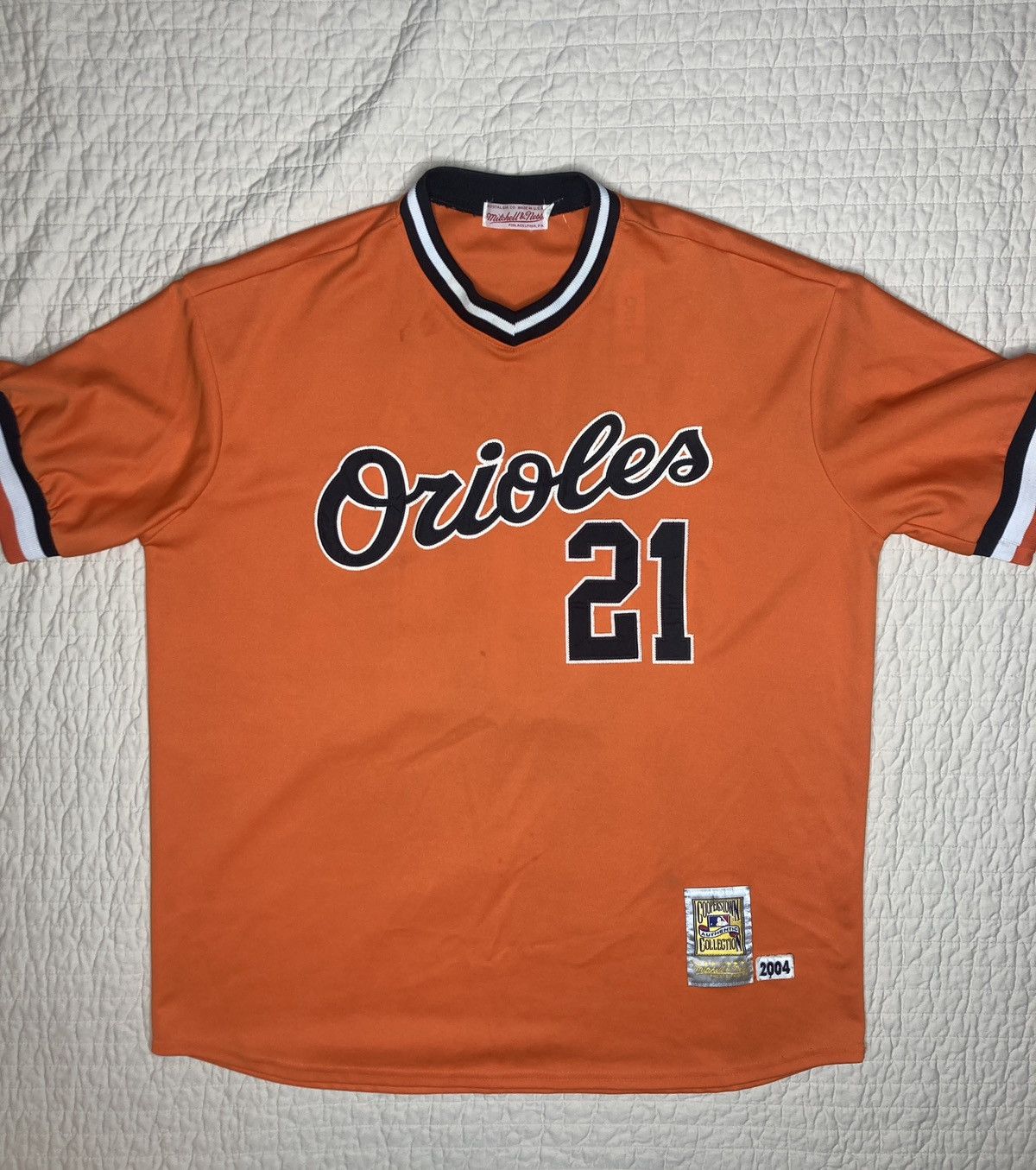 MLB × Mitchell & Ness × Vintage Baltimore Orioles Sammy Sosa Baseball Jersey (2004) Size US XXL / EU 58 / 5 - 3 Thumbnail
