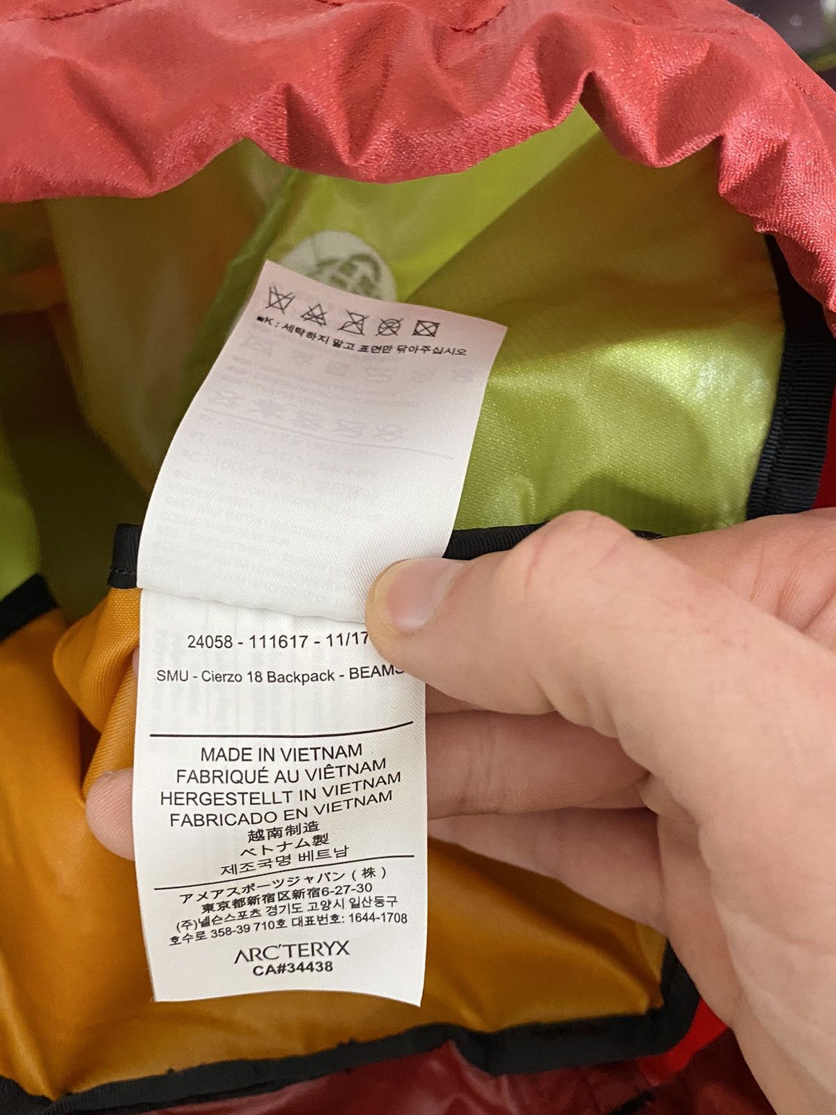Arc'teryx × Beams Plus Arcteryx x Beams Cierzo ‘18 Backpack Size ONE SIZE - 10 Thumbnail