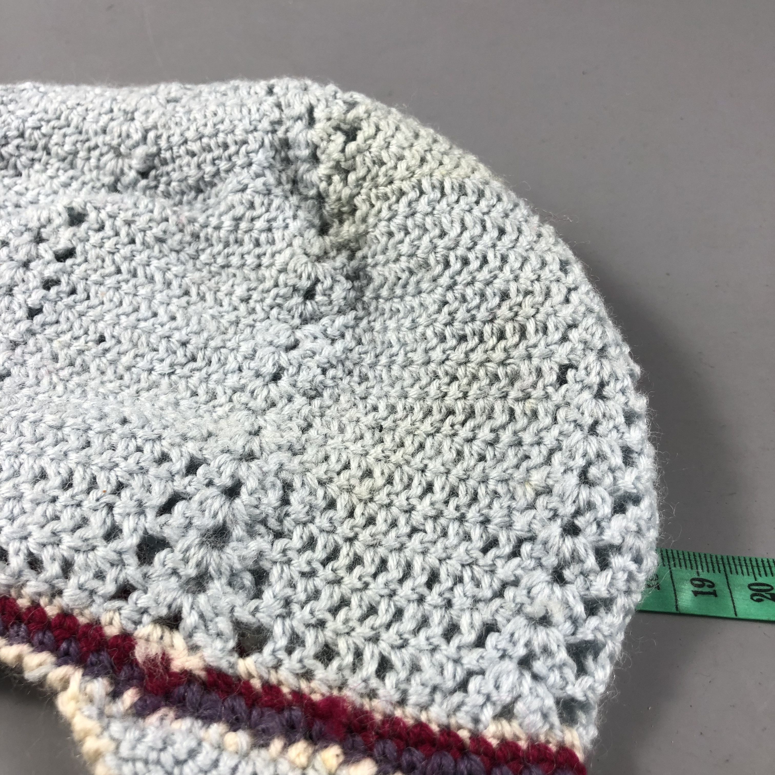 Vintage Knit Crochet Visor Beanie Snowcap Snow Hat B704 Size ONE SIZE - 6 Thumbnail