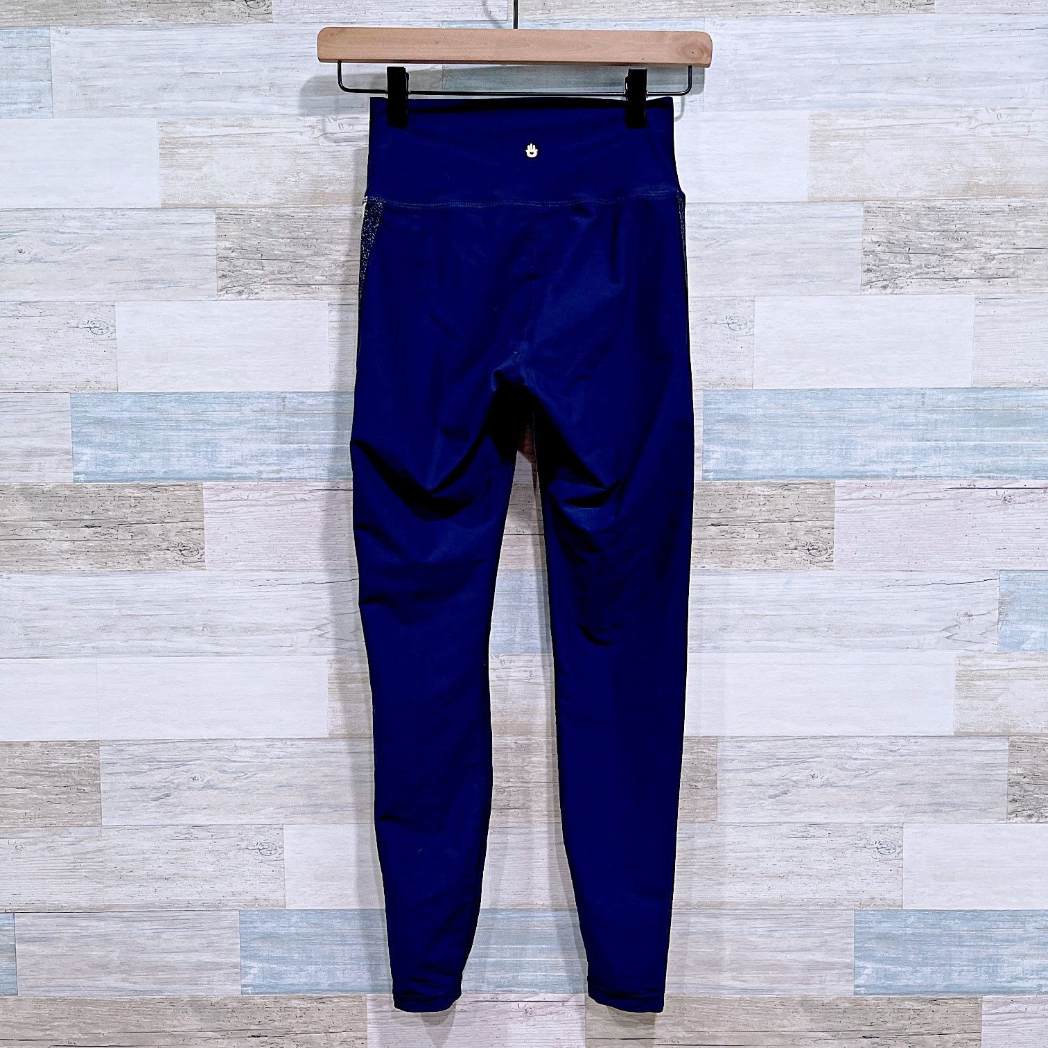 Spiritual Gangster Spiritual Gangster Glitter Striped Leggings Blue Womens XS Size 25" / US 0 / IT 36 - 3 Thumbnail