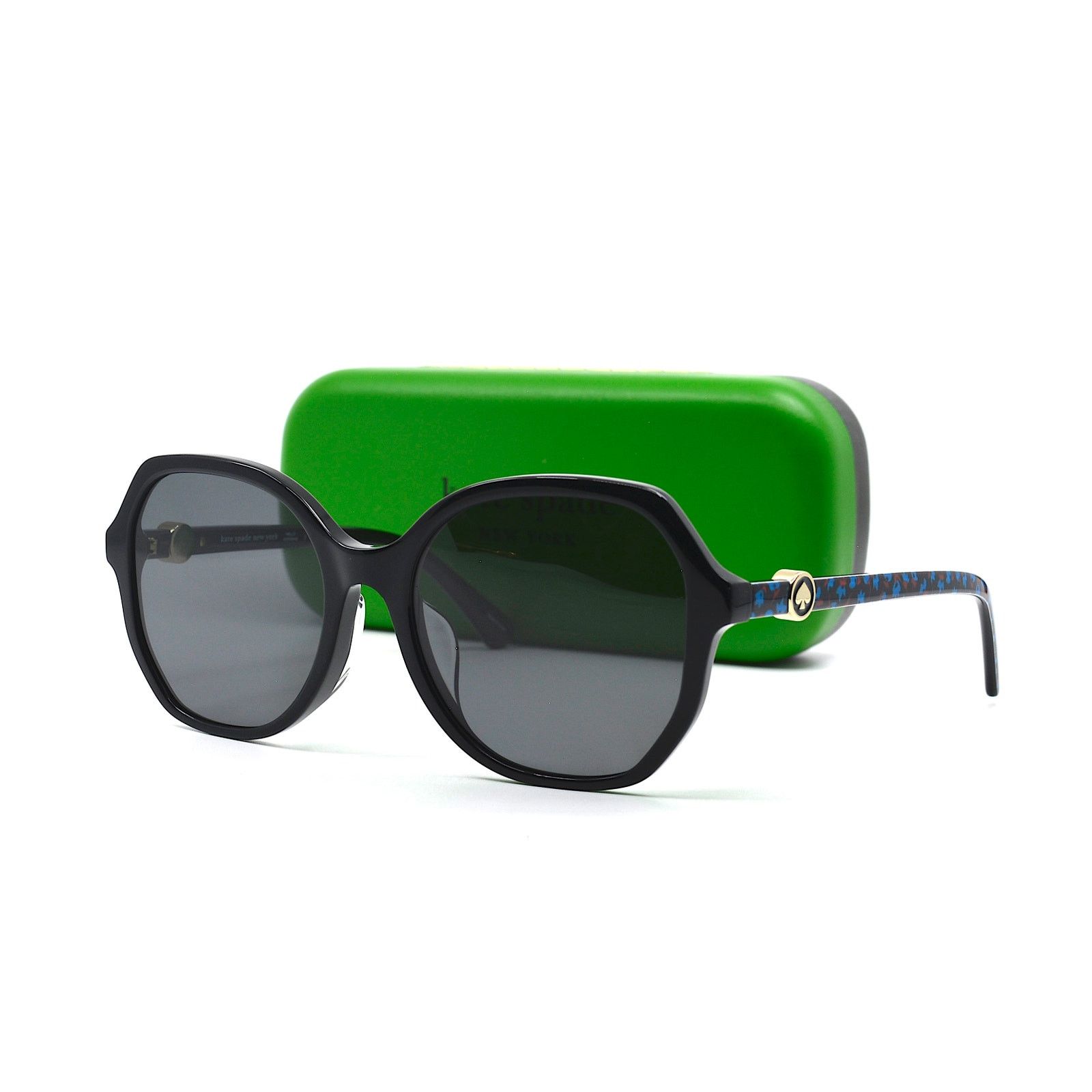 Kate Spade KATE SPADE LOURDES/F/S 3H2 BLACK GREY POLARIZED SUNGLASSES Size ONE SIZE - 4 Thumbnail