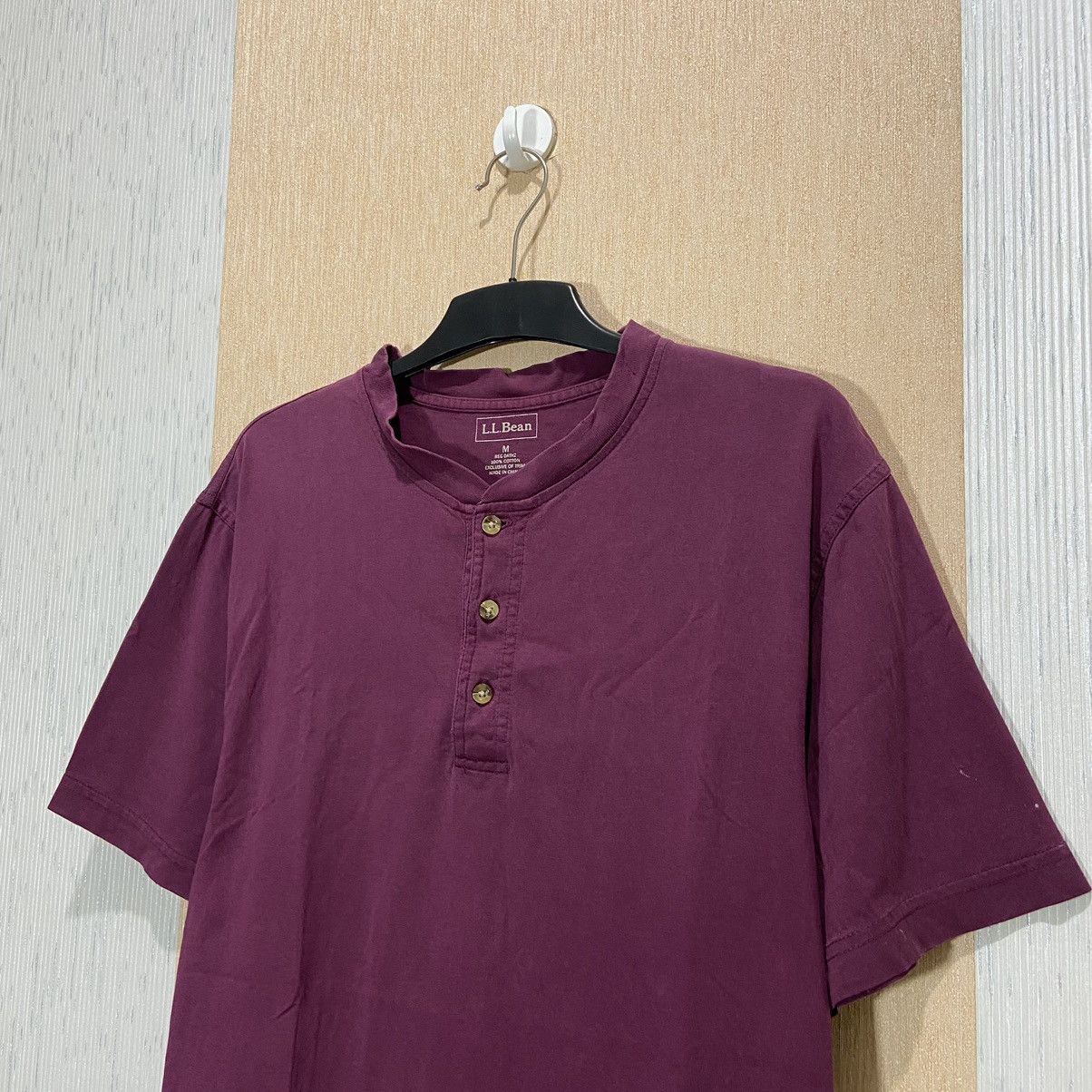 Vintage LL Bean Exclusive of trim Henley Tee Shirt Size US M / EU 48-50 / 2 - 3 Thumbnail