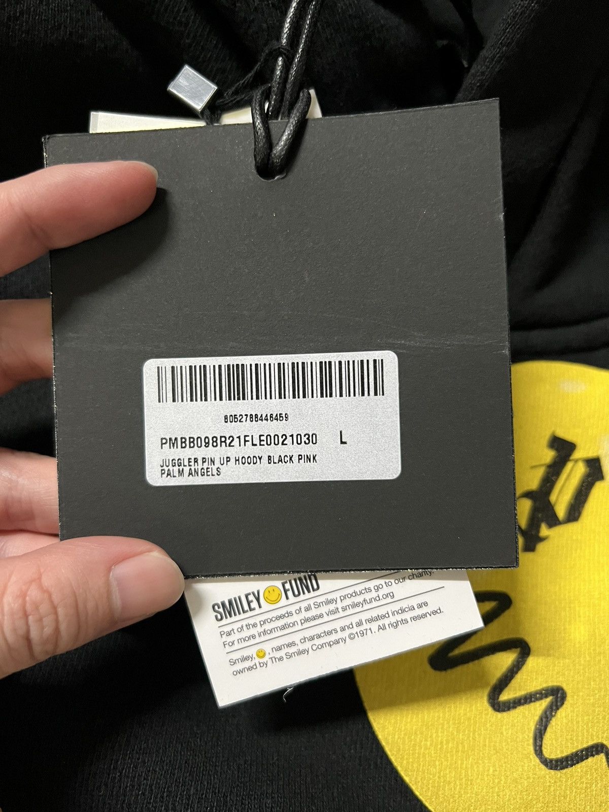 Palm Angels 「retail💲845」Brand new palm angels x smiley juggler hoodie Size US L / EU 52-54 / 3 - 9 Thumbnail