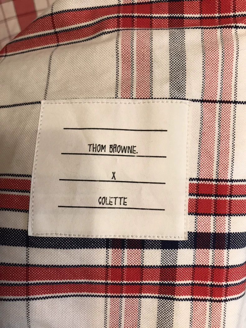Thom Browne Thom Browne size3 Checkered patchwork asymmetrical shirt Size US L / EU 52-54 / 3 - 4 Thumbnail