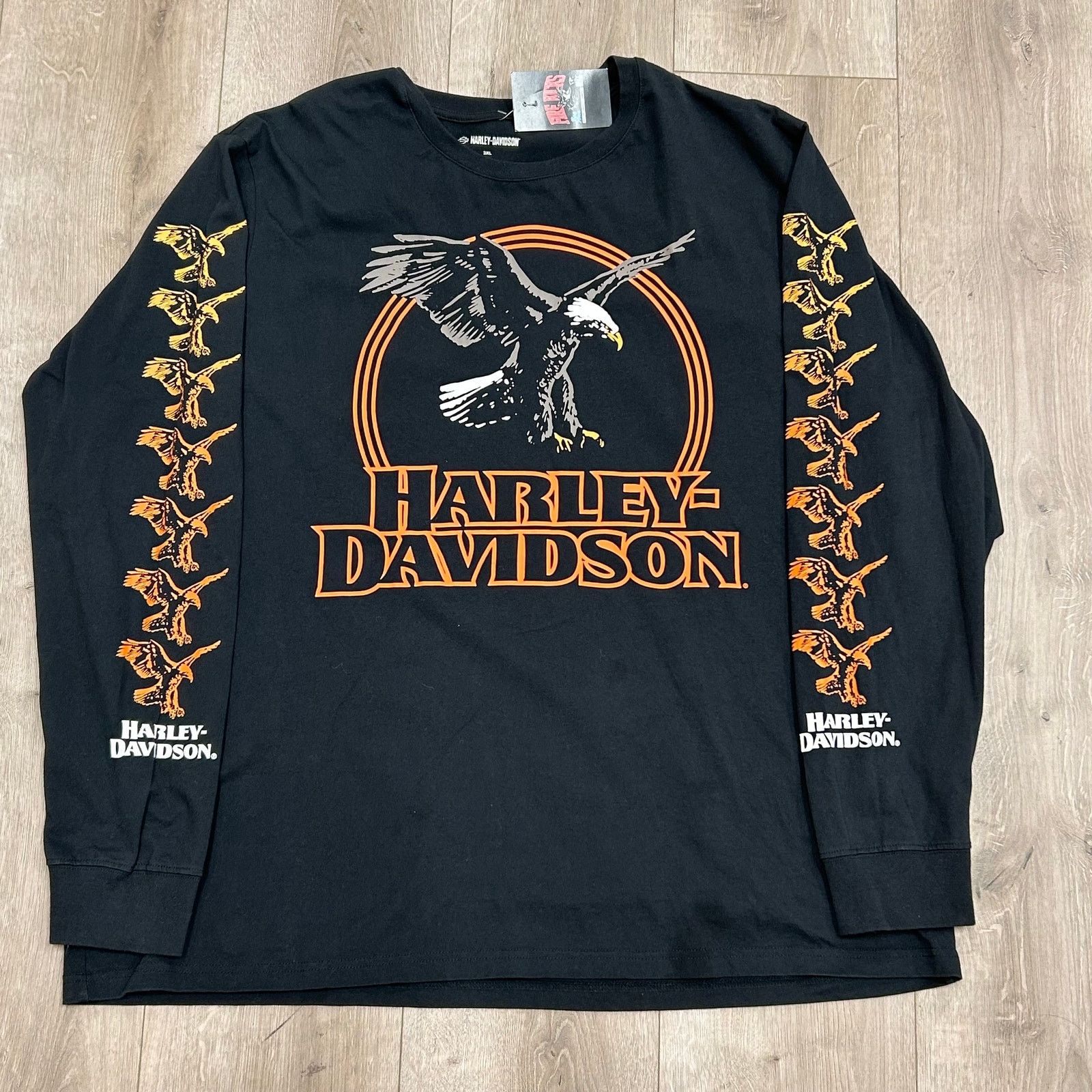 Harley Davidson Harley-Davidson Rising Eagle Long Sleeve Tee Black Size 3XL Size US XXL / EU 58 / 5 - 1 Thumbnail