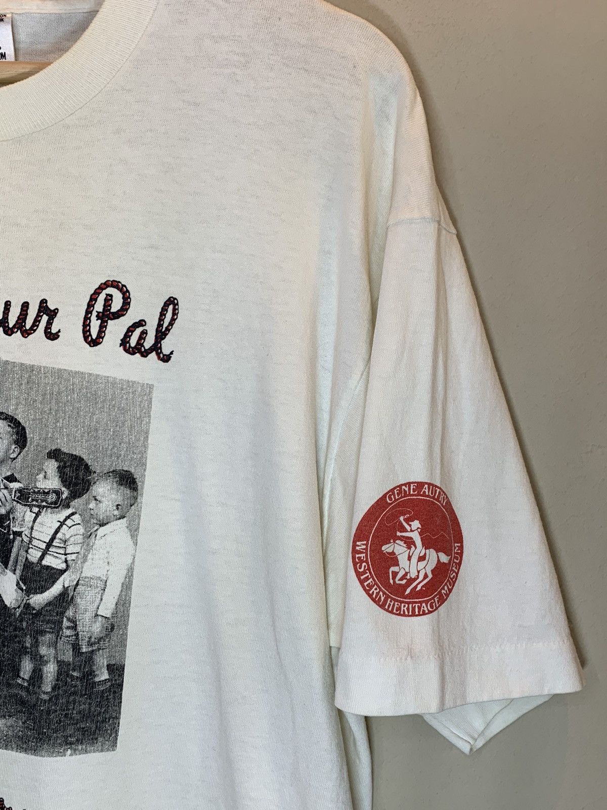 Vintage RARE* Vintage Gene Autry Always Your Pal Single Stitch Shirt Size US L / EU 52-54 / 3 - 3 Thumbnail