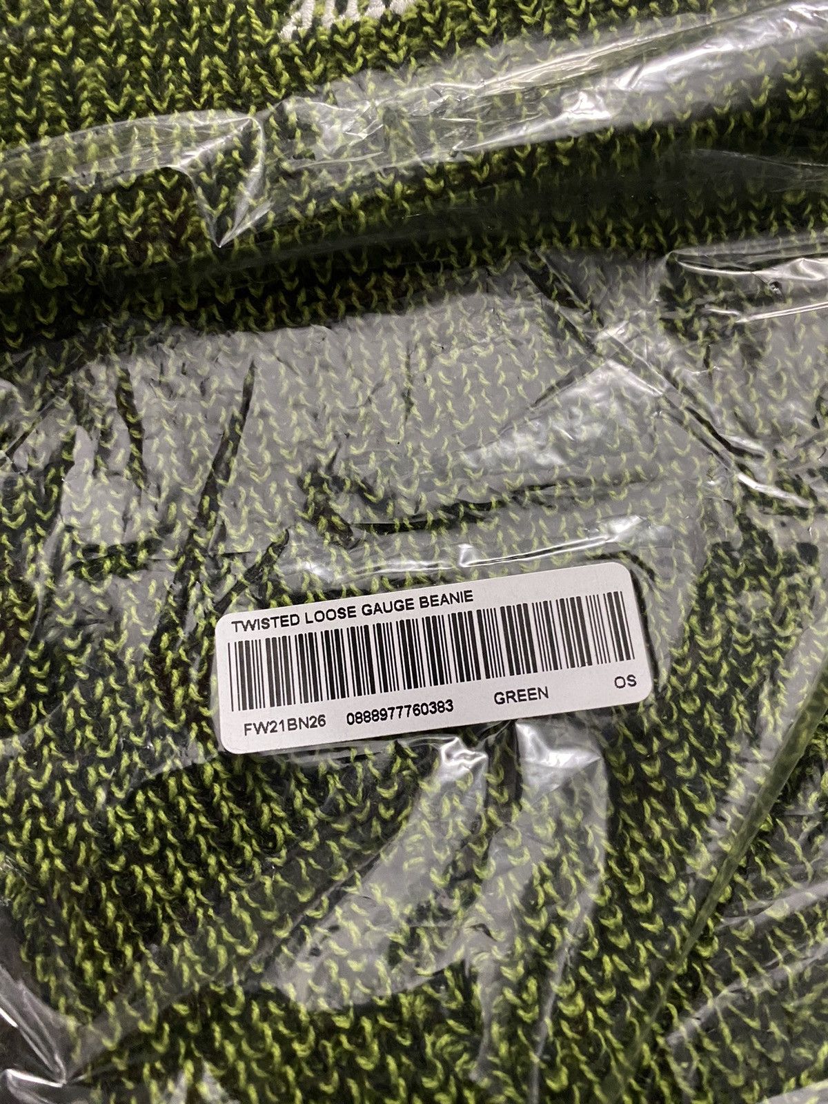 Supreme Supreme Twisted Loose Gauge Beanie (FW21) Green Size ONE SIZE - 4 Thumbnail