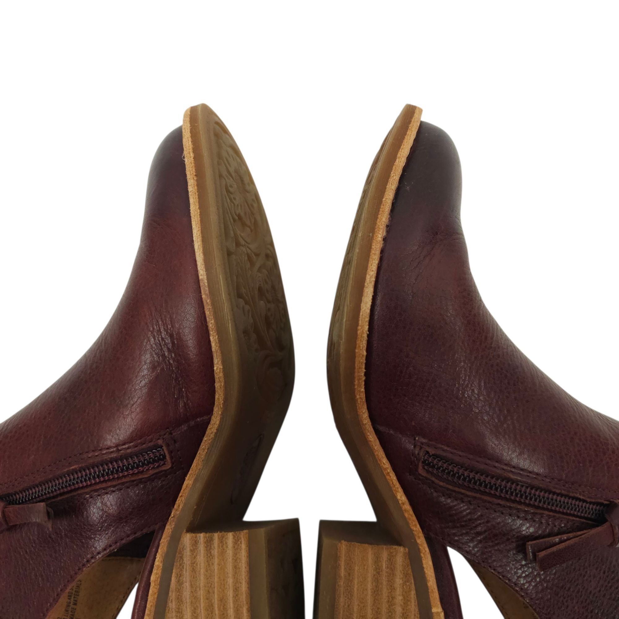 Other Sofft Arabia Slingback Bootie Women 6M Port Leather Maroon Size US 6 / IT 36 - 13 Thumbnail